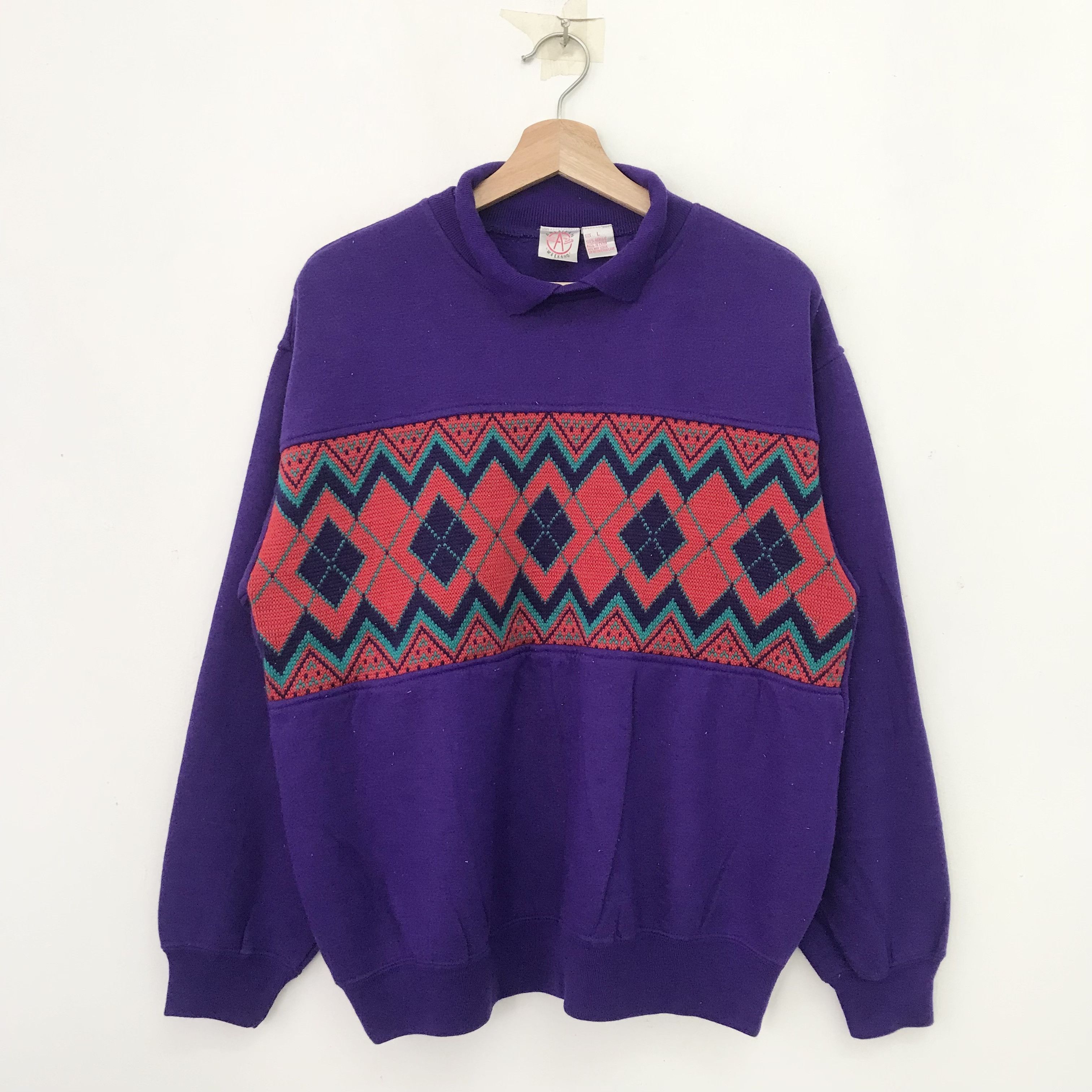 Vintage Vintage Retro Graphic Abstract Pattern Tribal Native - 615 Size US L / EU 52-54 / 3 - 1 Thumbnail