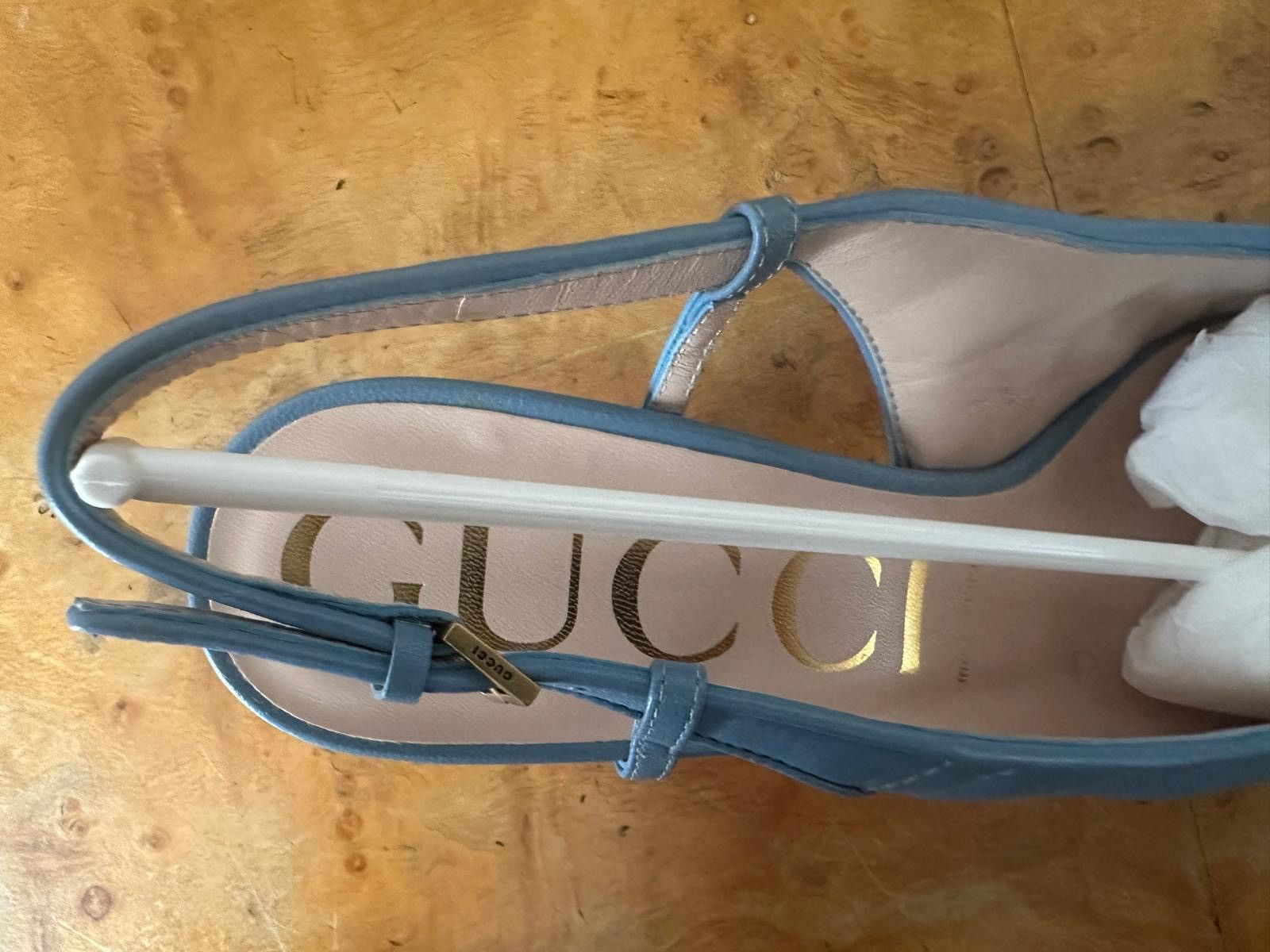 Gucci Gucci matelasse Leather slingback. Full set AW 2022 Size US 7.5 / IT 37.5 - 13 Thumbnail