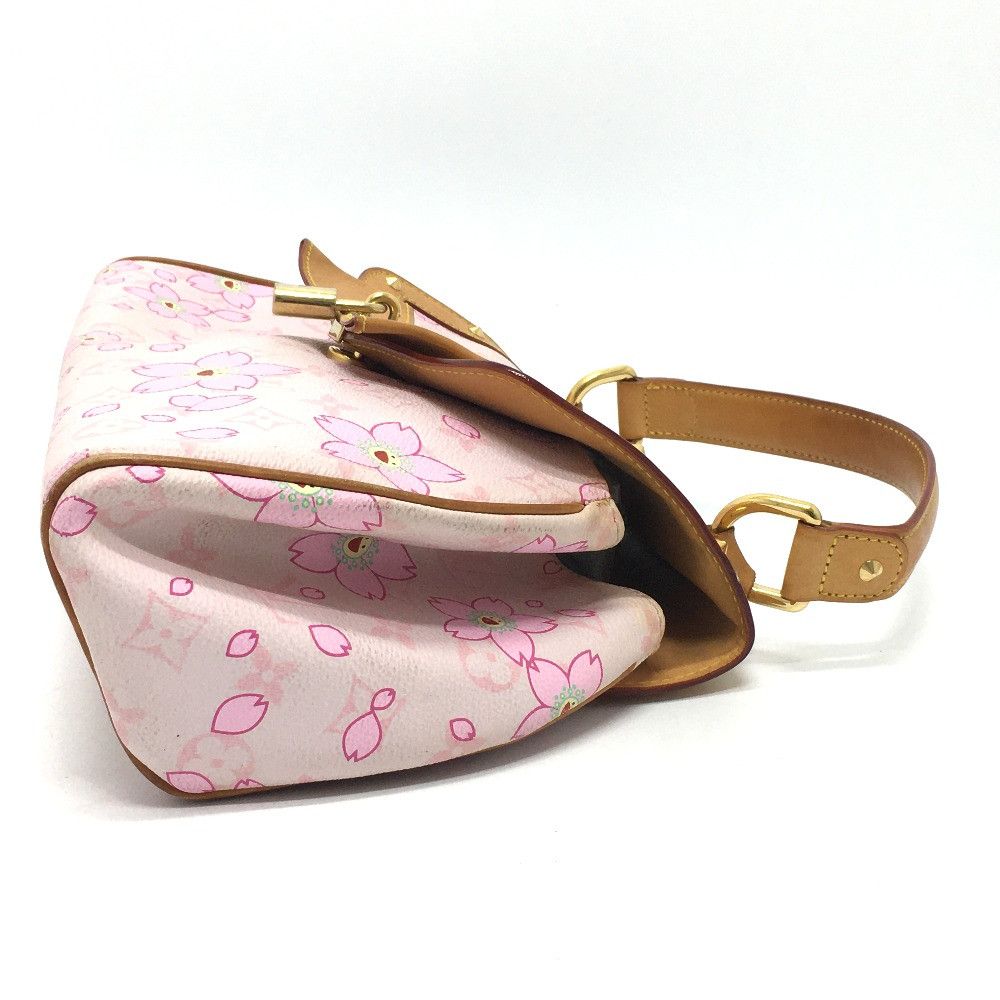 Louis Vuitton Monogram Cherry Blossom PM Handbag Rose Pink