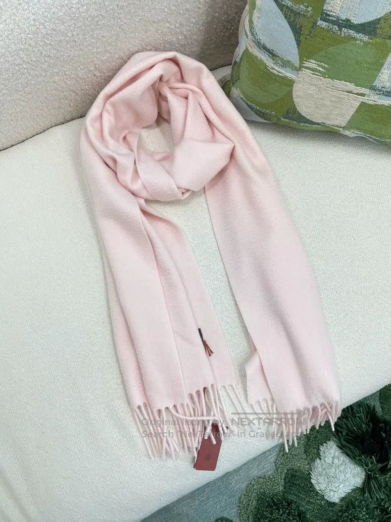 Loro Piana Loro Piana Pink cashmere fringed scarf Size ONE SIZE - 7 Thumbnail