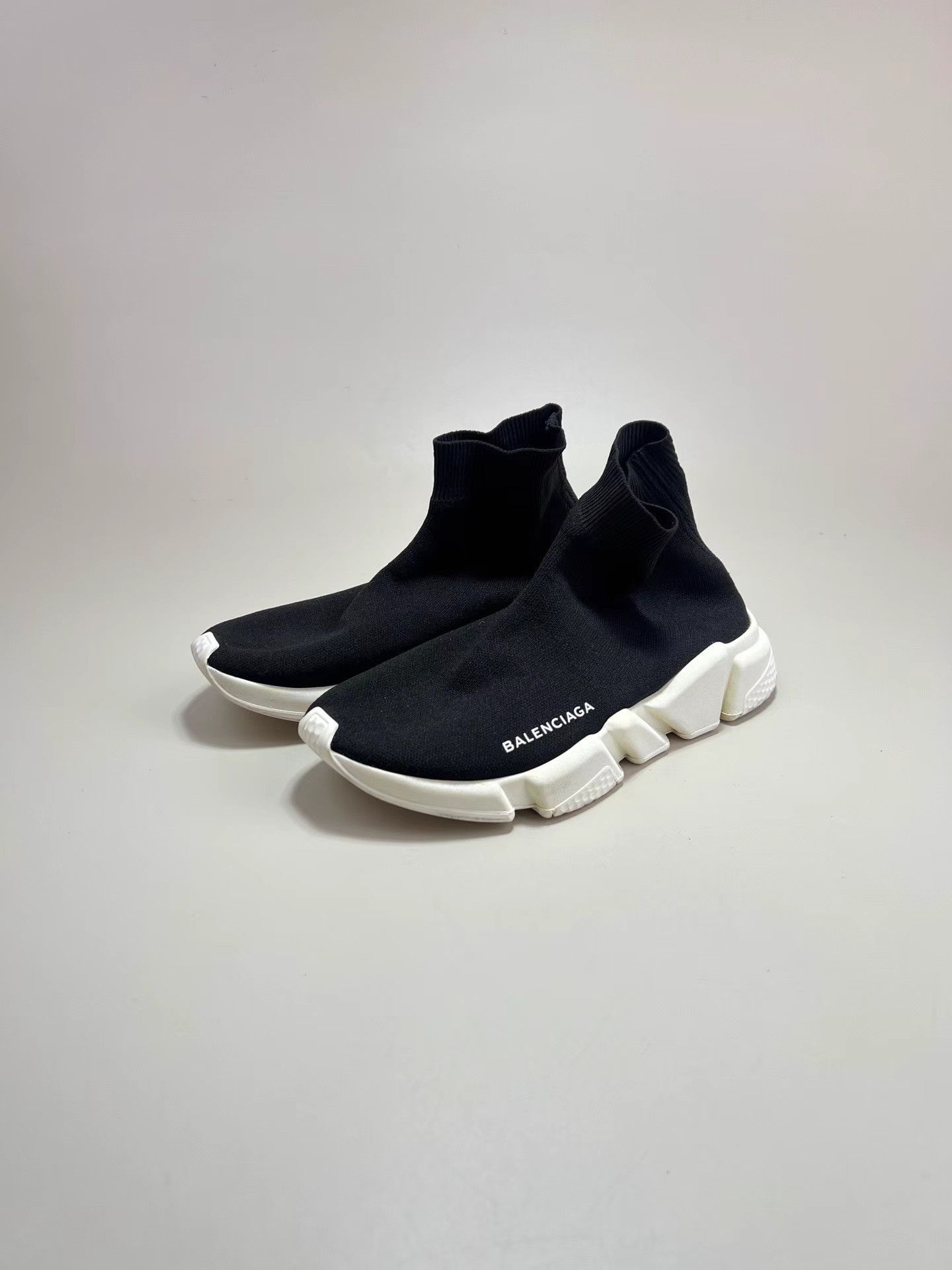 Balenciaga BALENCIAGA Black Speed Trainer Sock Shoes Size US 8 / IT 38 - 1 Thumbnail