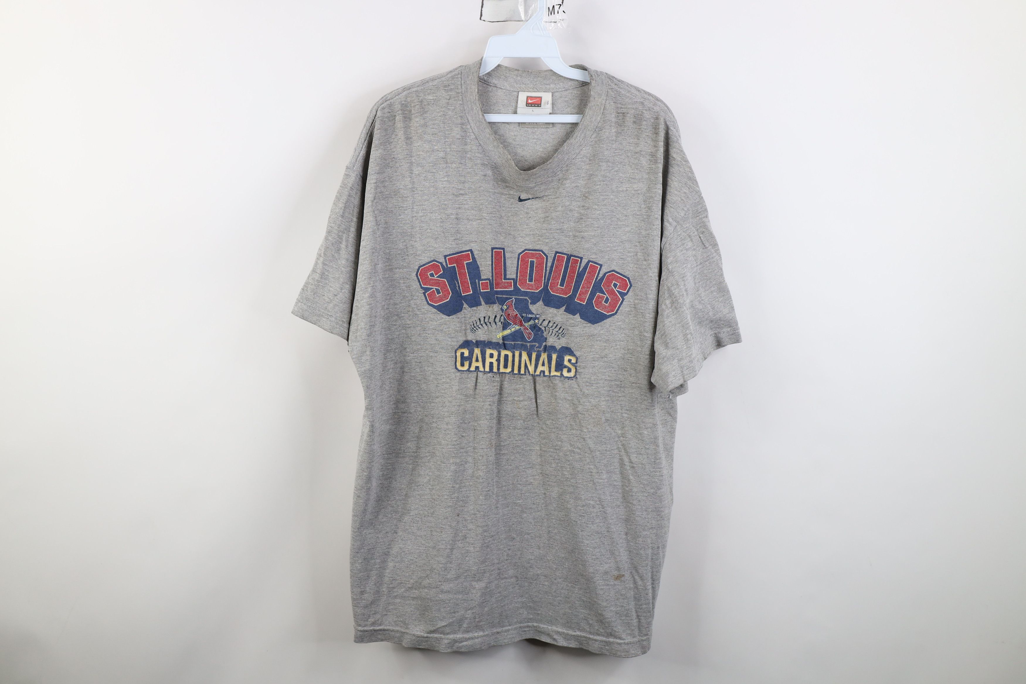 Nike Vintage Nike Scott Center Swoosh St Louis Cardinals T-Shirt Size US L / EU 52-54 / 3 - 1 Thumbnail