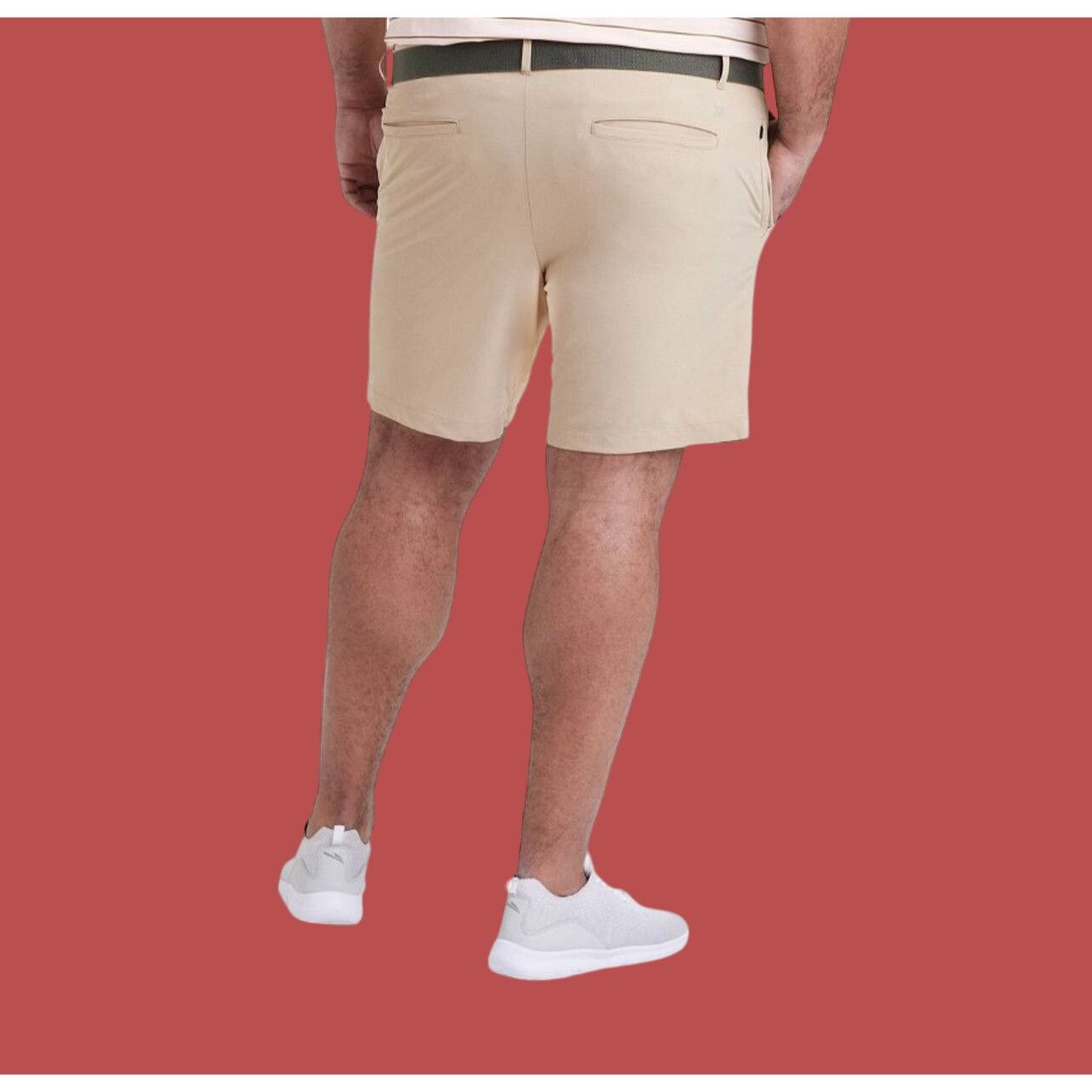 Other All In Motion - Men's Golf Shorts - 8 in inseam - Beige - 48 Size US 44 / EU 60 - 2 Thumbnail
