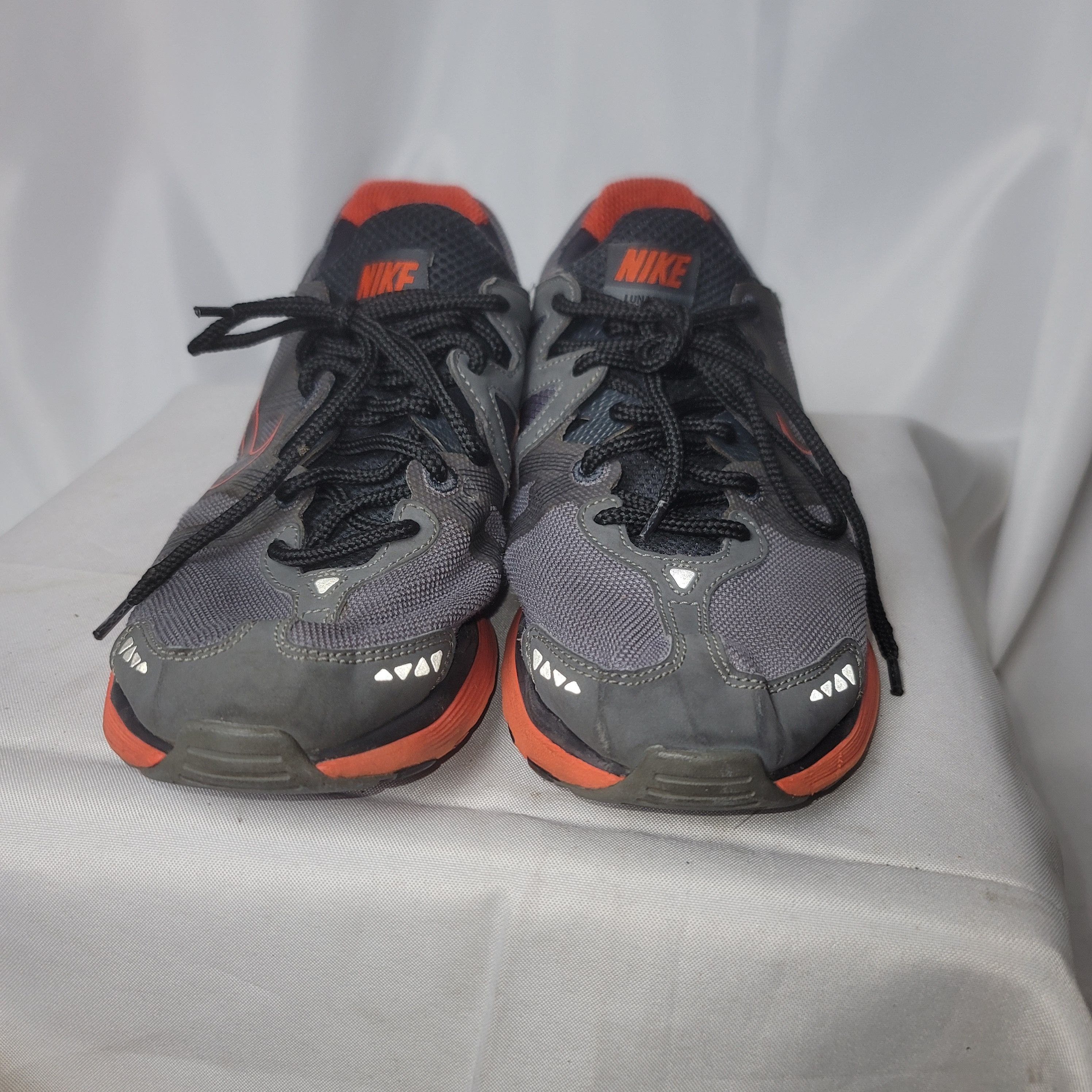 Nike Nike LunarMX+ 'Cool Grey Team Orange' Size US 9 / EU 42 - 8 Thumbnail