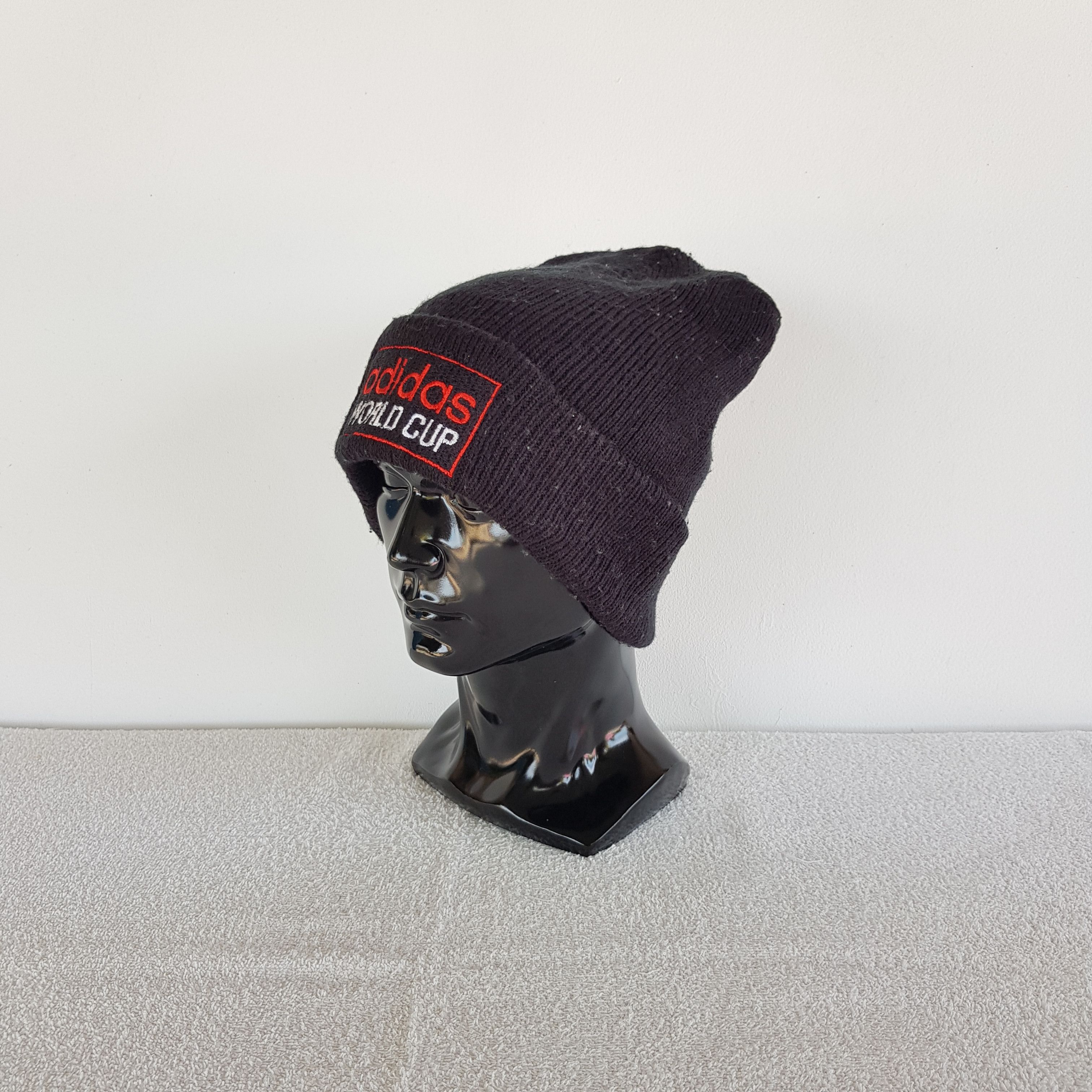 Adidas Vintage Adidas Worldcup Beanie 90s Knit Snow Caps Hats Size ONE SIZE - 1 Thumbnail