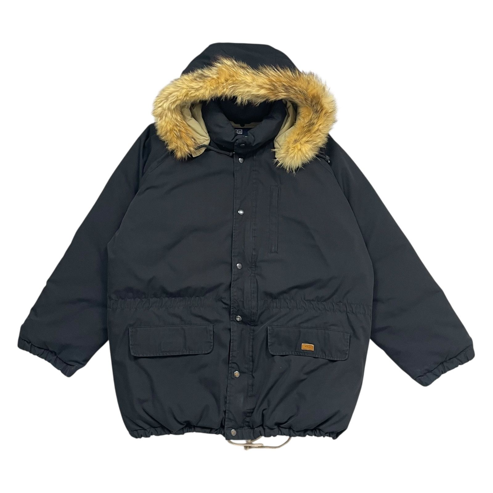 Polo Ralph Lauren VTG 90s POLO RALPH LAUREN DOWN PARKA FUR HOODED JACKET Sz L Size US L / EU 52-54 / 3 - 1 Thumbnail
