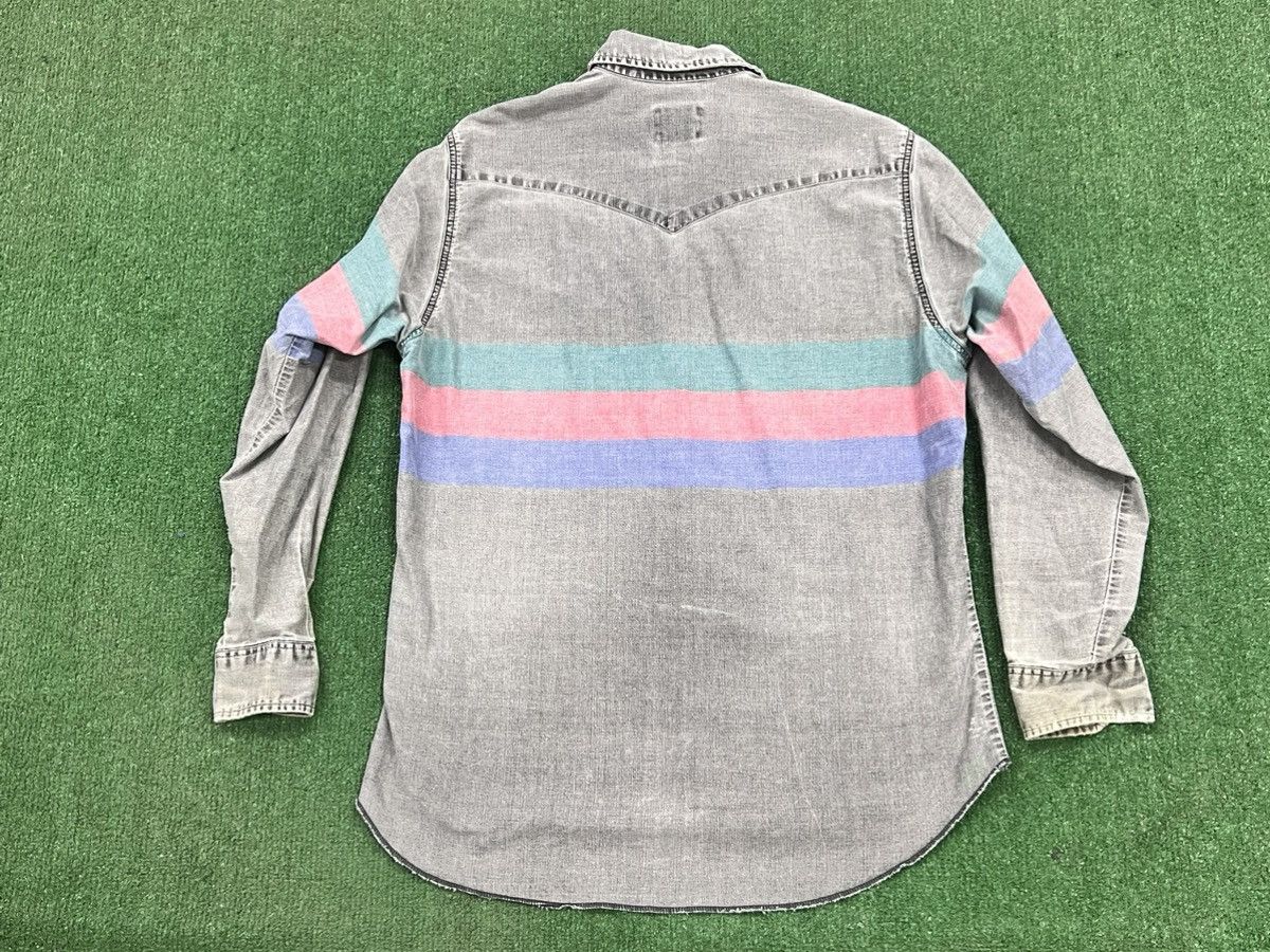 Vintage Vintage 80s Wrangler Striped Button Front Western Shirt Size US XL / EU 56 / 4 - 5 Thumbnail