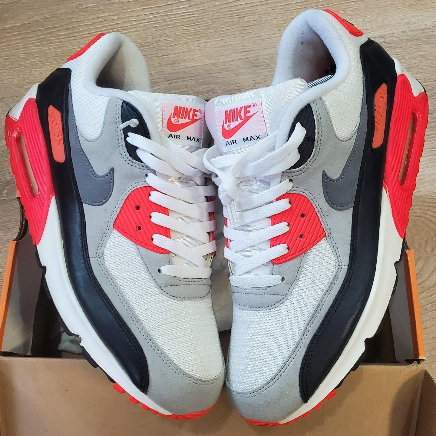 Nike Nike Air Max 90 OG Infrared 2015 Size 13 725233-106 EUC Size US 13 / EU 46 - 2 Thumbnail