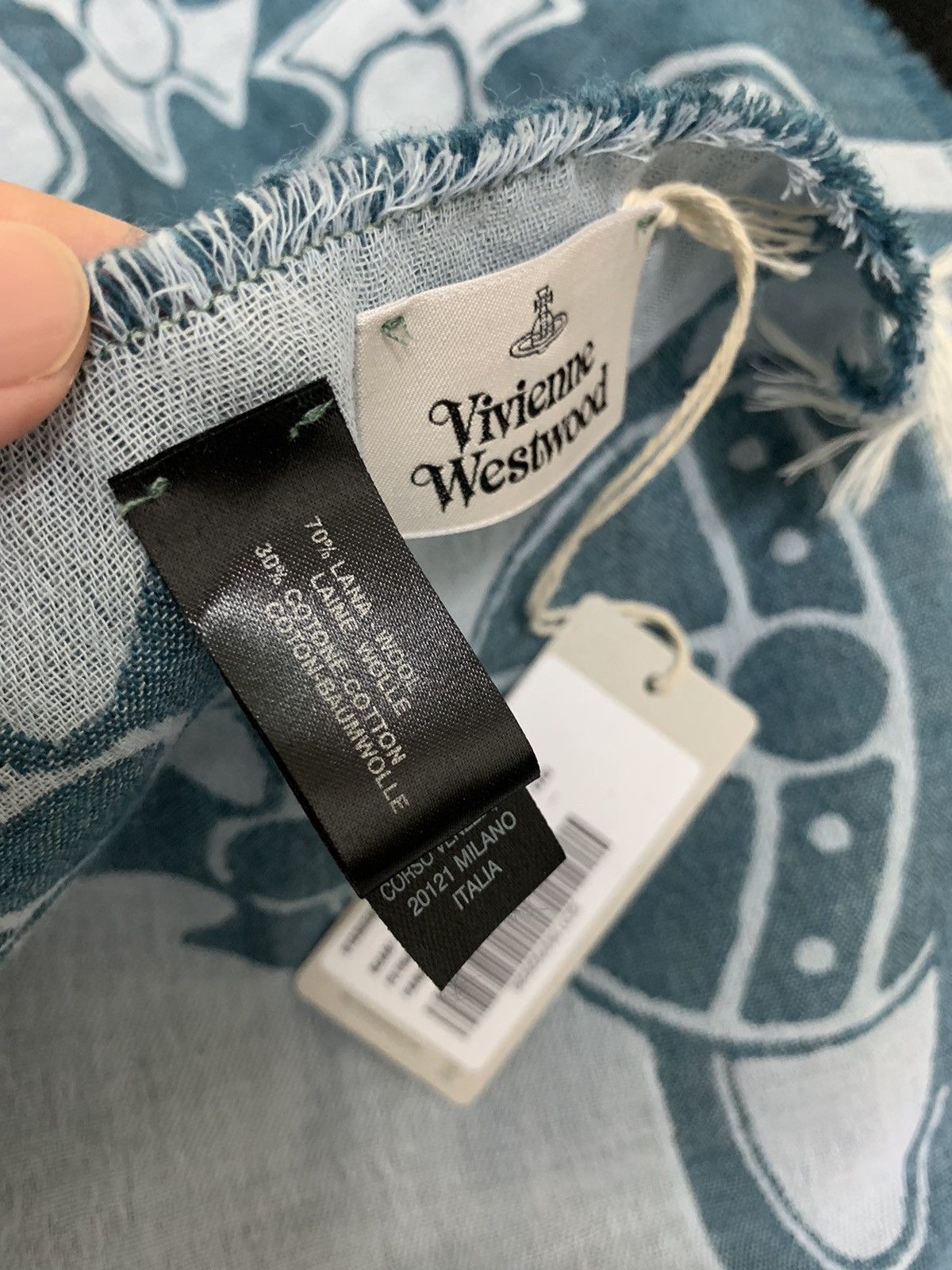 Vivienne Westwood Vivienne Westwood Large Multi Logo Scarf Size ONE SIZE - 5 Thumbnail