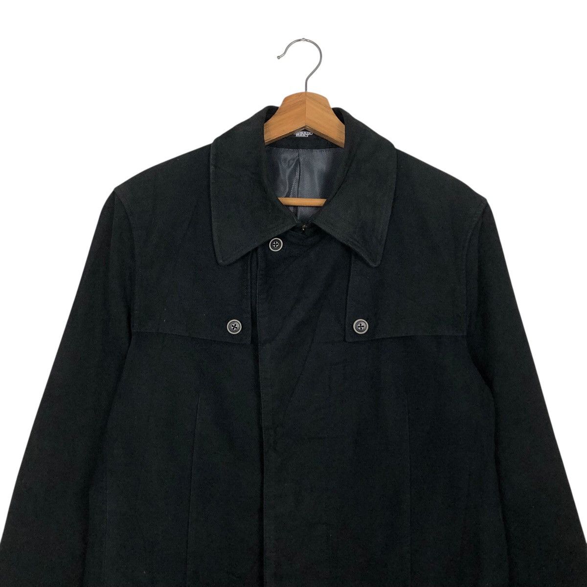 Tornado Mart 📌Rich Black Vintage Chore Work Jacket Tornado Mart Japan Size US L / EU 52-54 / 3 - 4 Thumbnail