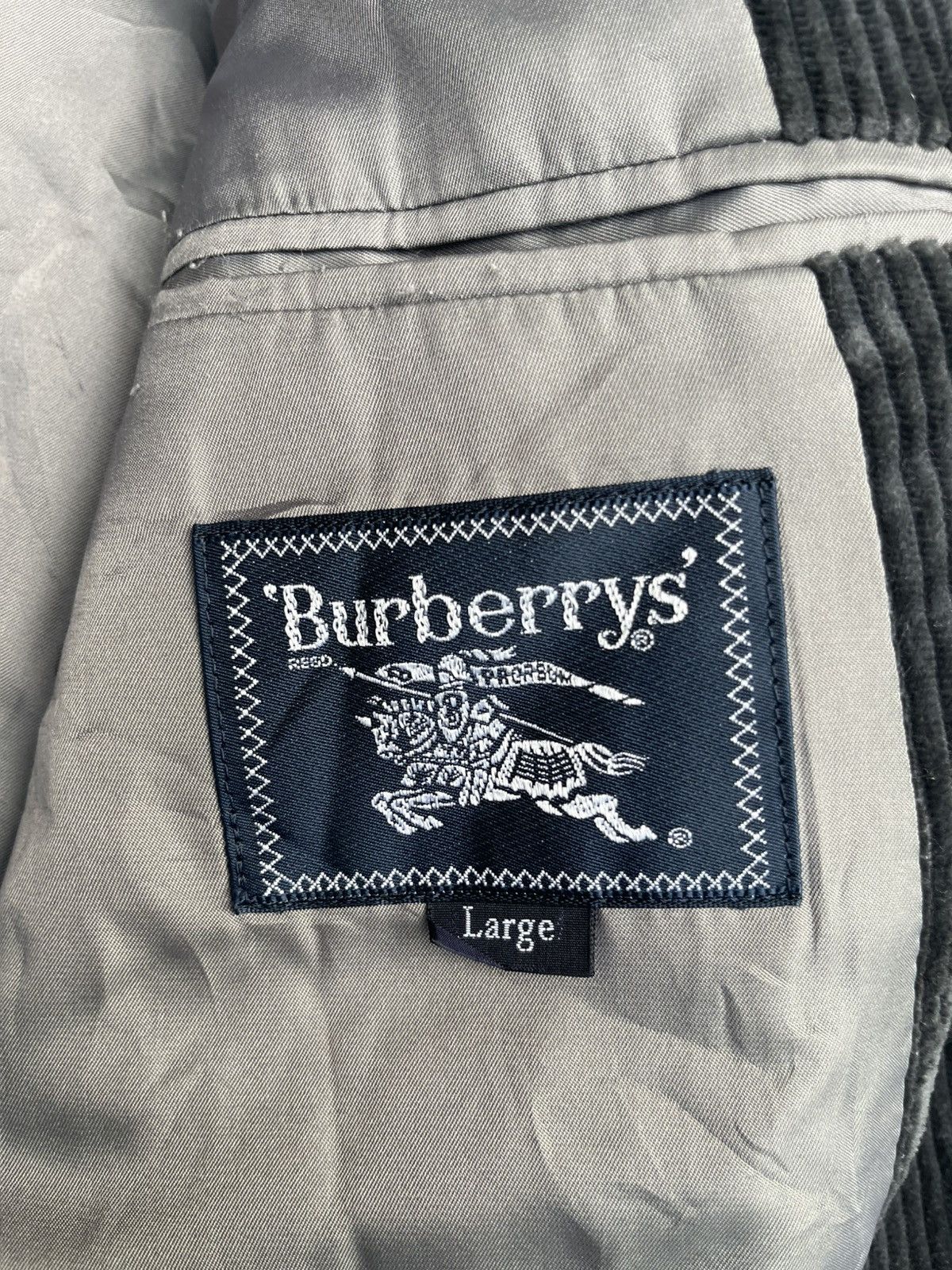 Burberry Vintage 80s-90s Burberry Corduroy Jacket Blazer Jaket Size US M / EU 48-50 / 2 - 3 Thumbnail