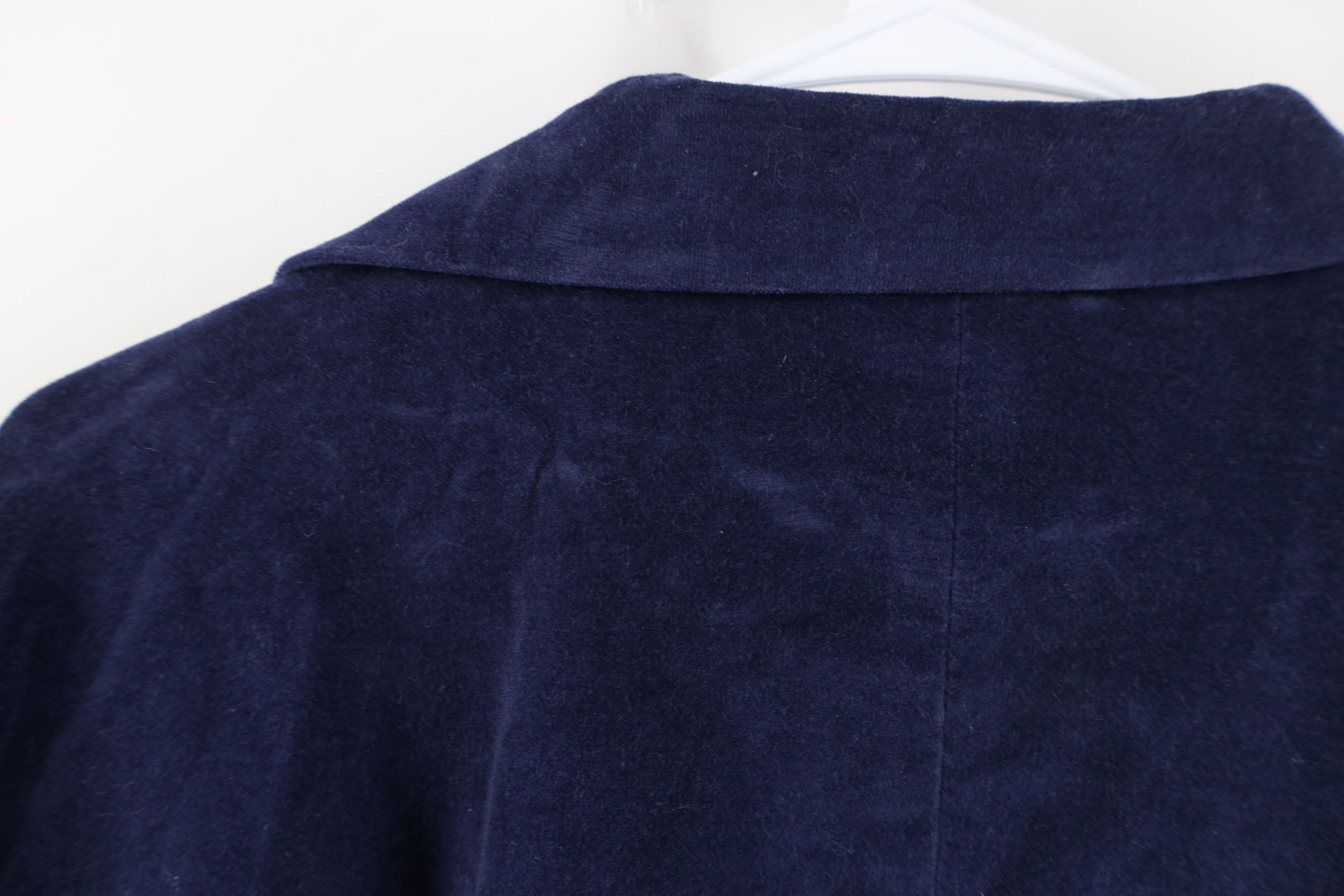 L.L. Bean Deadstock Vintage LL Bean Velour Suit Blazer Jacket Blue Size 3XL / US 20-22 - 12 Thumbnail