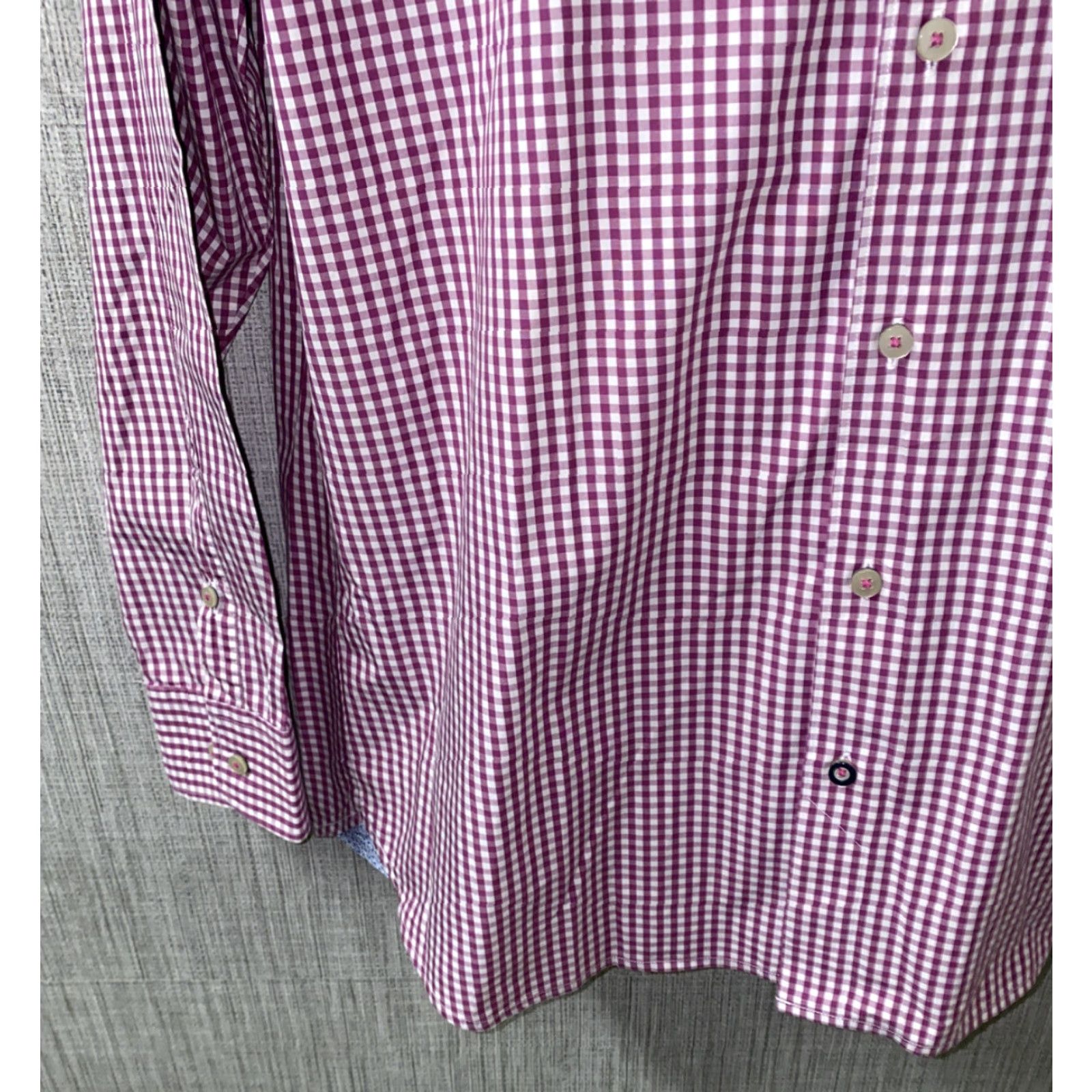 Tommy Bahama Tommy Bahama Shirt Mens Button-Up Long Sleeve Red/White Checkered Size L Size US L / EU 52-54 / 3 - 4 Thumbnail