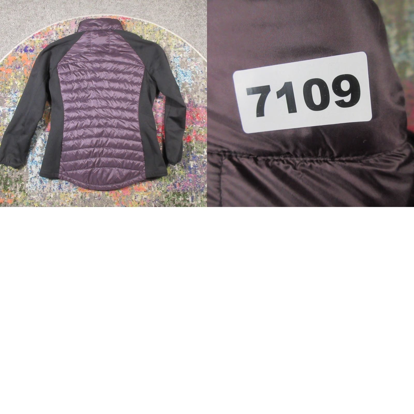 Vintage 32 Degrees Heat Down Puffer Jacket Women's L Purple Quilted Packable Full Zip Long Sleeve Mid-Length Winter Casual Outdoor Size L / US 10 / IT 46 - 8 Thumbnail