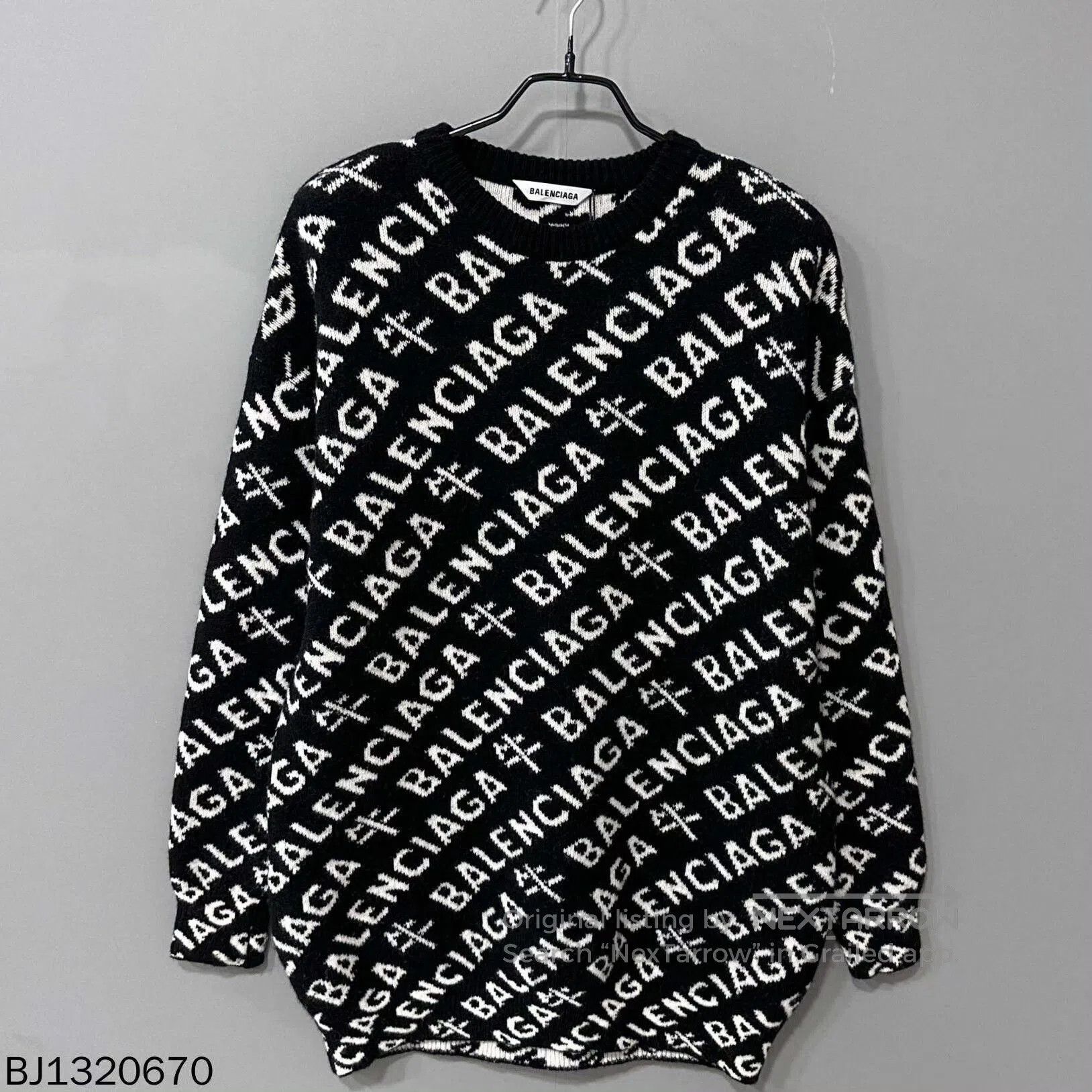 Balenciaga limited edition logo knit sweater. Size US XS / EU 42 / 0 - 1 Thumbnail