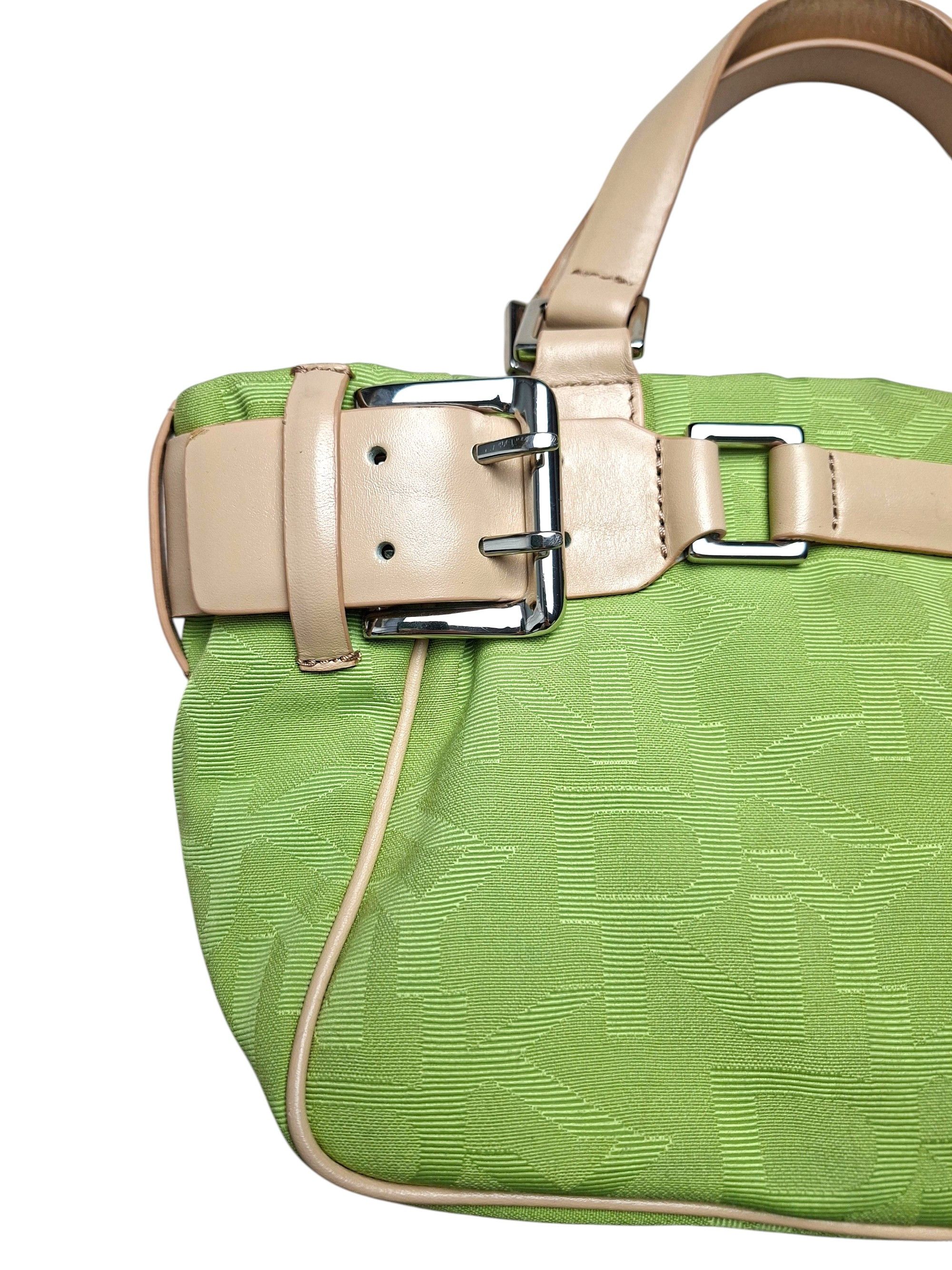 DKNY DKNY Y2K Lime Green Monogram Buckle Bag Size ONE SIZE - 5 Thumbnail