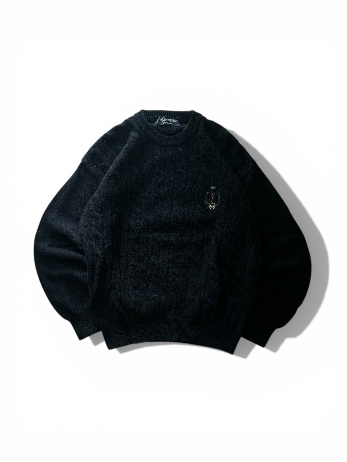 Vintage Yves Saint Laurent Pour Homme Cable Knitwear