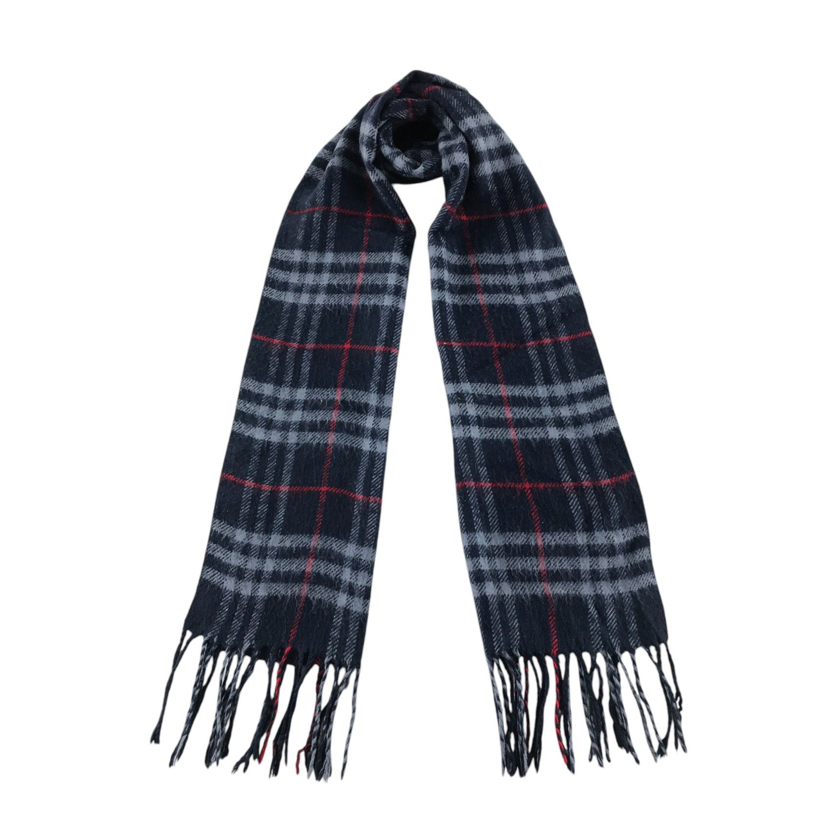 Burberry × Vintage Burberry Scarf / Muffler / Neckwear - WW3053 Size ONE SIZE - 1 Thumbnail