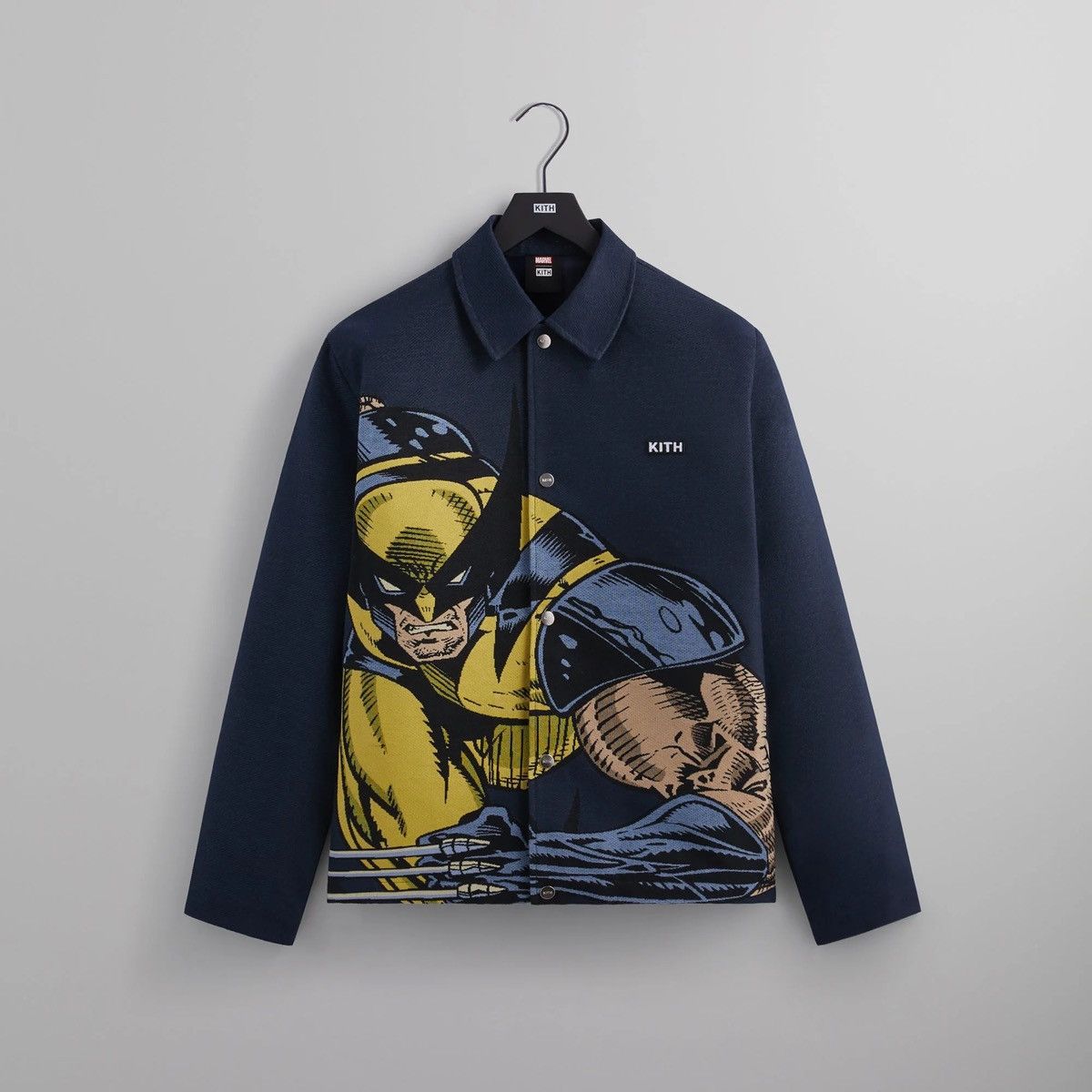 Kith × Marvel Comics Marvel | Kith for X-Men Wolverine Tapestry Coaches Jacket Size US S / EU 44-46 / 1 - 1 Thumbnail