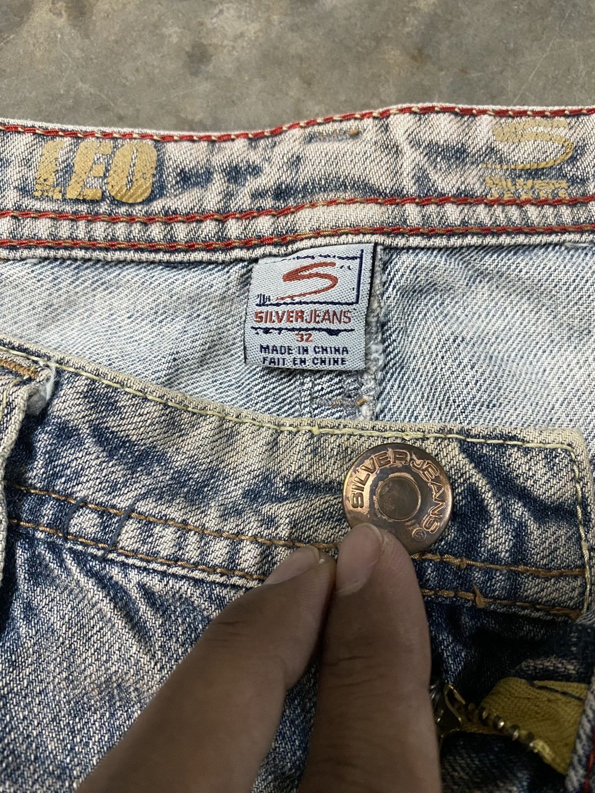 Japanese Brand × Silver Jeans Co. × Vintage Vintage Silver Jeans Distressed p180 Size US 32 / EU 48 - 6 Thumbnail