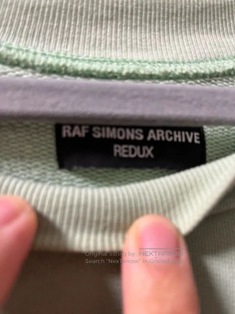 Raf Simons Raf Simons Green Sweatshirt with Nebraska Print. Size US M / EU 48-50 / 2 - 5 Thumbnail