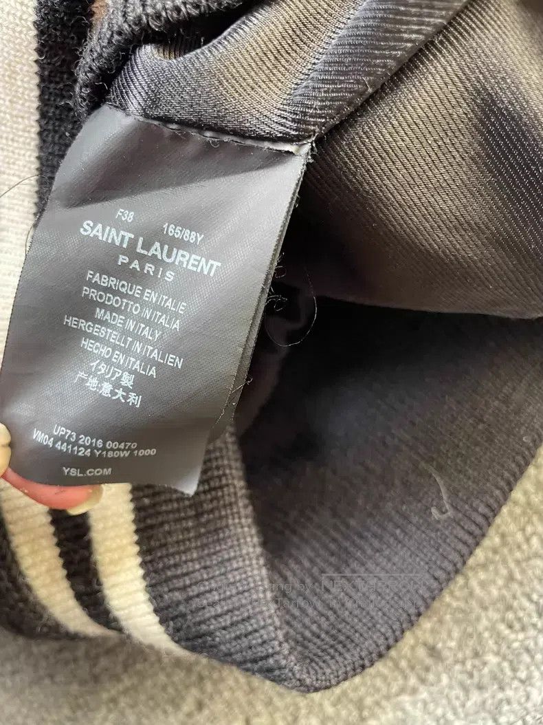 Saint Laurent Paris Saint Laurent Paris Zebra Print Patchwork Wool Baseball Ja Size XS / US 0-2 / IT 36-38 - 7 Thumbnail