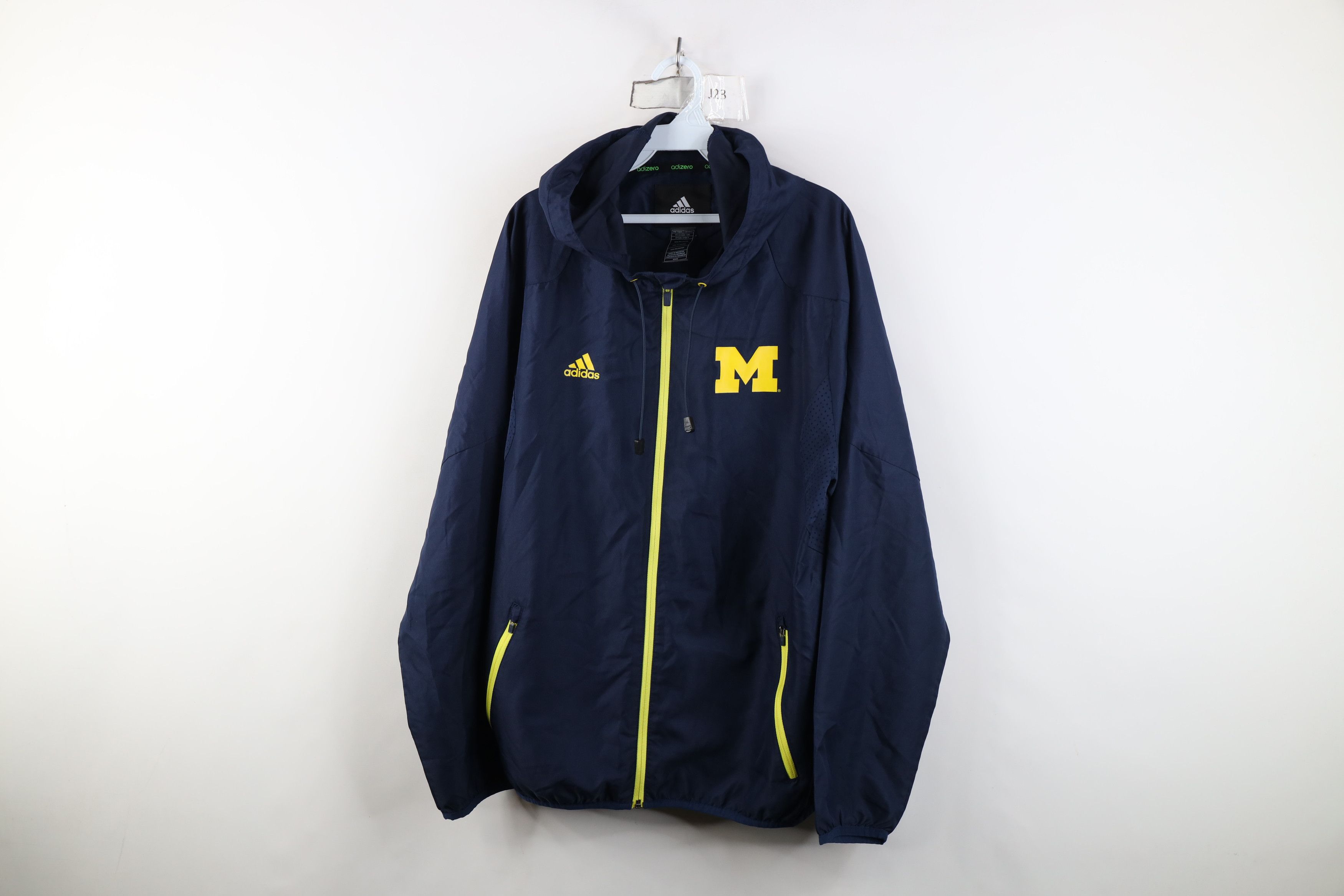 Adidas Adidas Issued University of Michigan Football Hooded Jacket Size US M / EU 48-50 / 2 - 1 Thumbnail