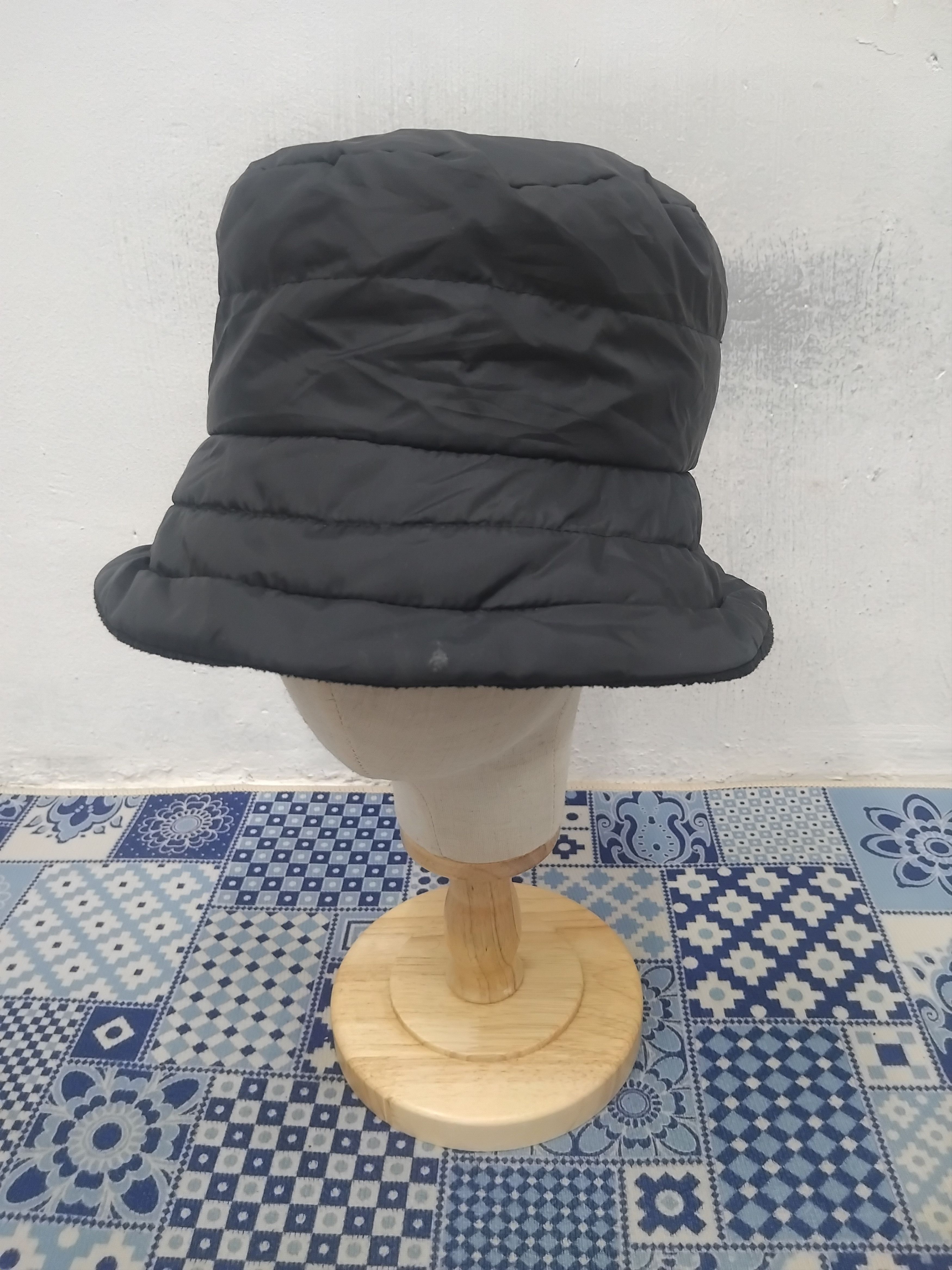 Japanese Brand 💥Unbranded puffer chicanes style Black hat Size 38 - 5 Thumbnail
