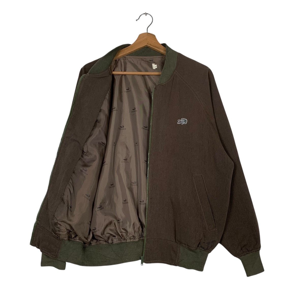 Lacoste Vintage Crocodile Fleece Bomber Jacket Size US M / EU 48-50 / 2 - 9 Thumbnail