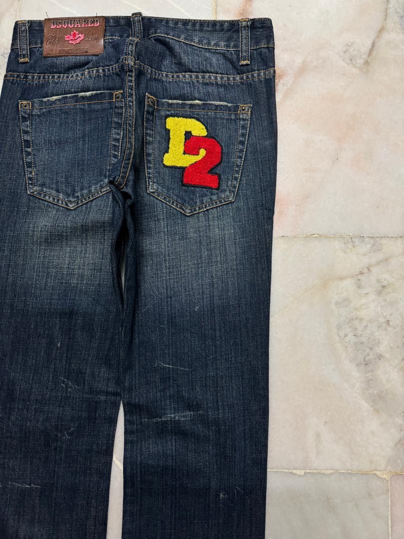 Japanese Brand 💥DSQUARED INSPIRED RUSTY MUDWASH DARK DENIM JEANS Size US 29 - 18 Thumbnail