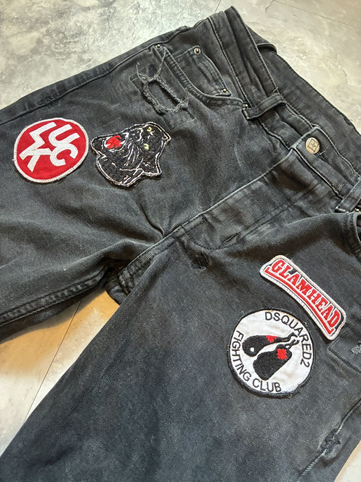 Ksubi 1-1 Ksubi x DSquared2 Black distressed skinny jeans Size US 32 / EU 48 - 1 Thumbnail