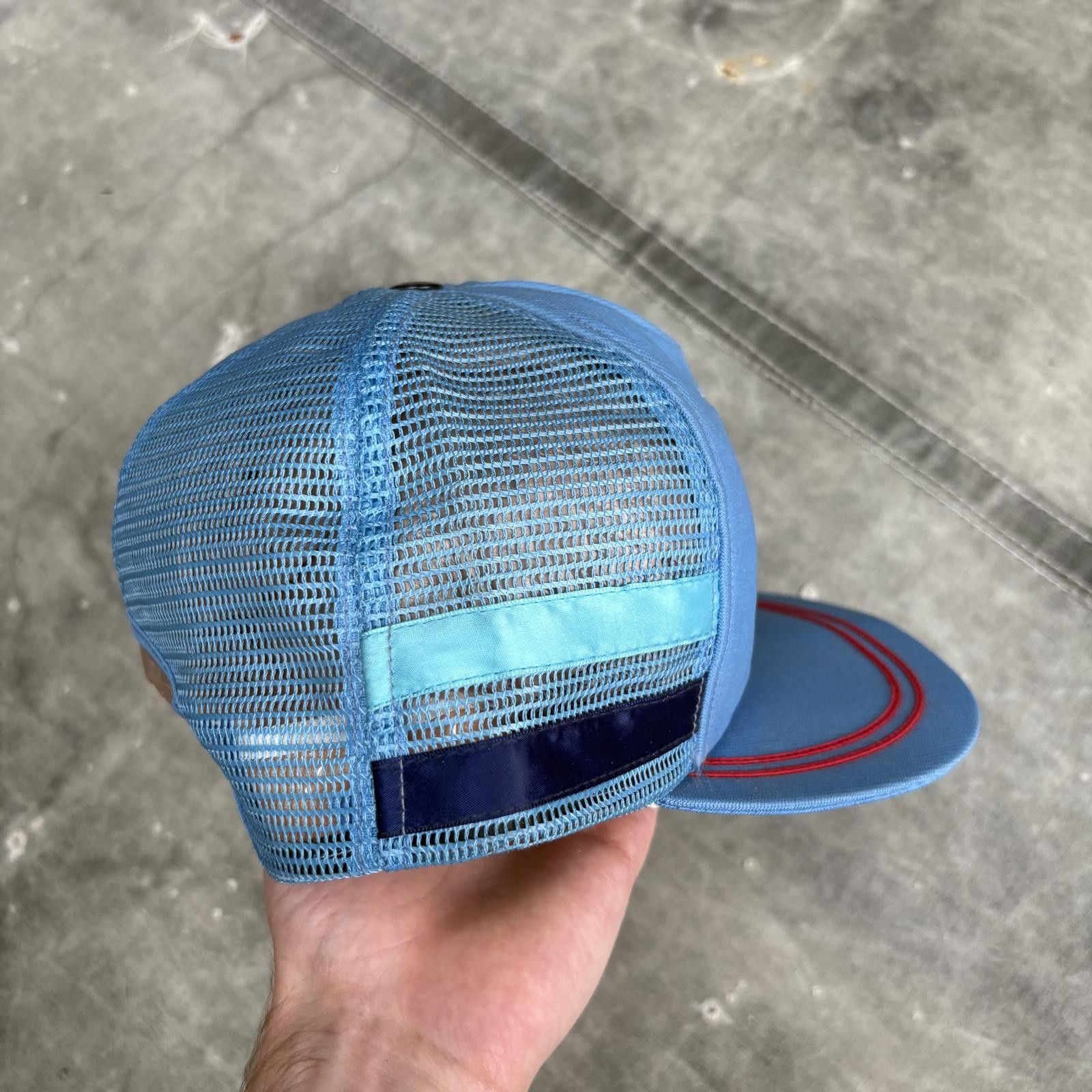 Vintage Vintage 80s Fel-Pro Performance Product 2 Stripe Trucker Hat Size ONE SIZE - 2 Thumbnail