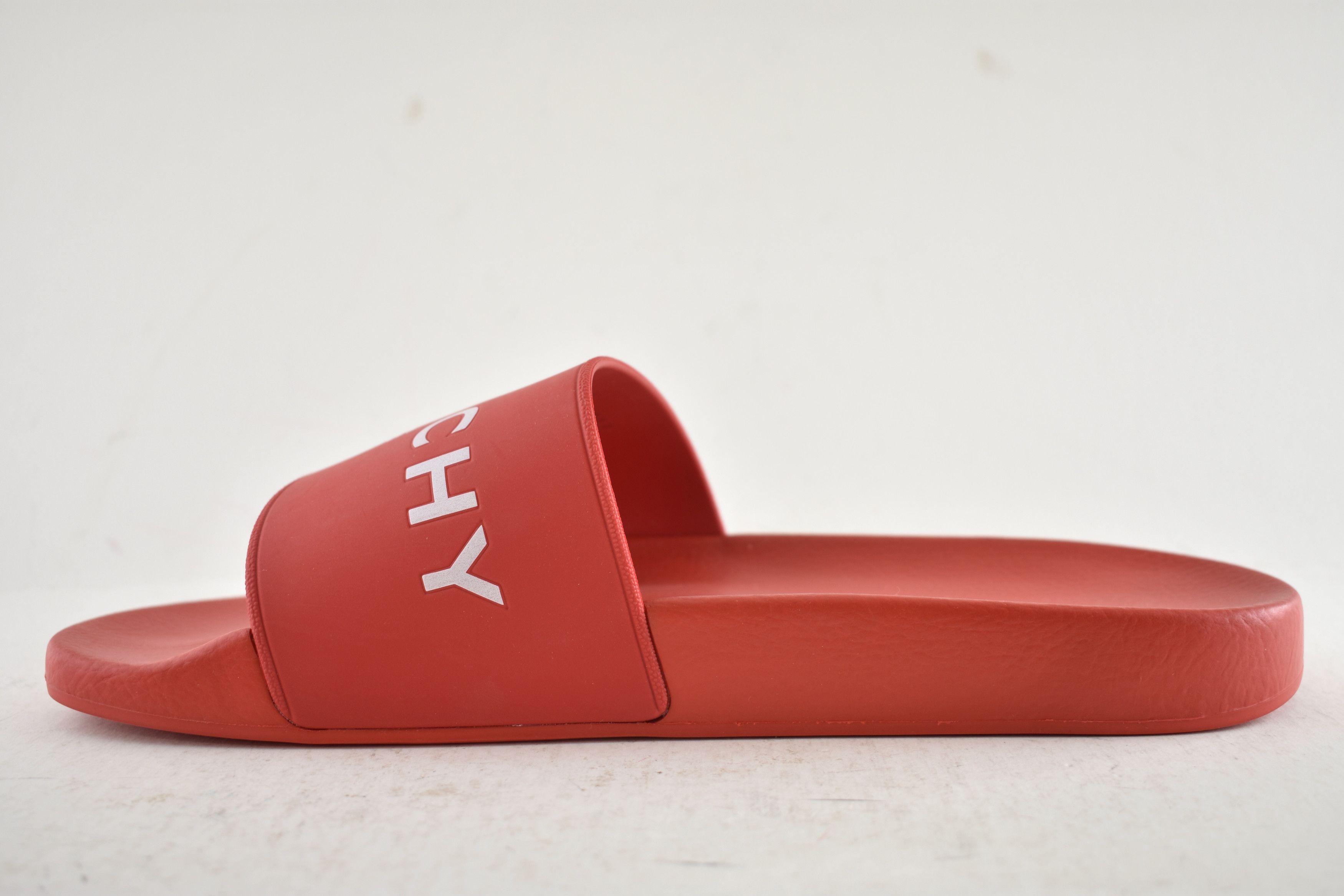 Givenchy Paris White Logo Rubber Pool Slide Sandal Flip Flop 44 11 Size US 11 / EU 44 - 8 Thumbnail