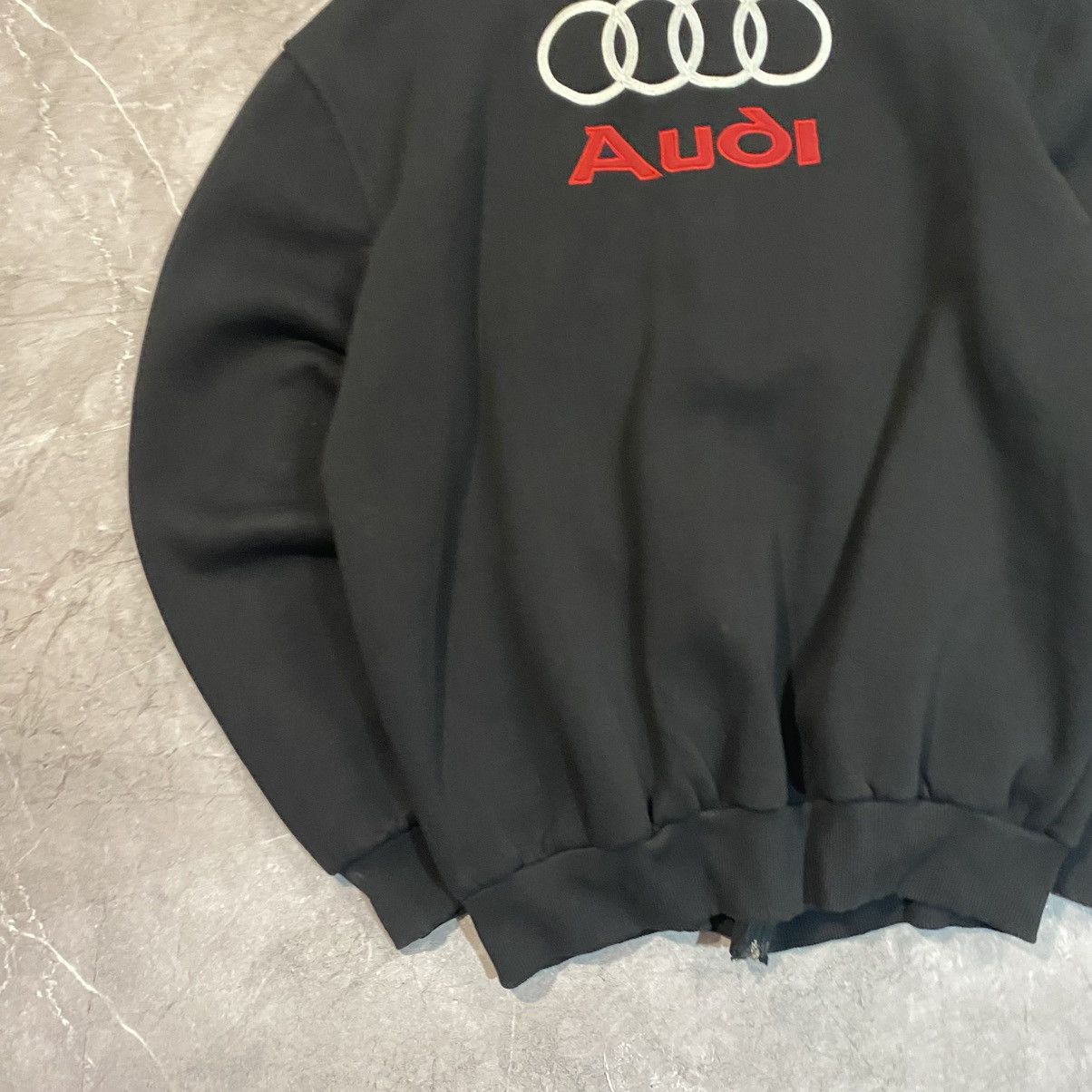 Audi × Vintage VINTAGE AUDI BIG LOGO ZIP SWEATSHIRT RACING BIG LOGO 00s Size US XL / EU 56 / 4 - 11 Thumbnail