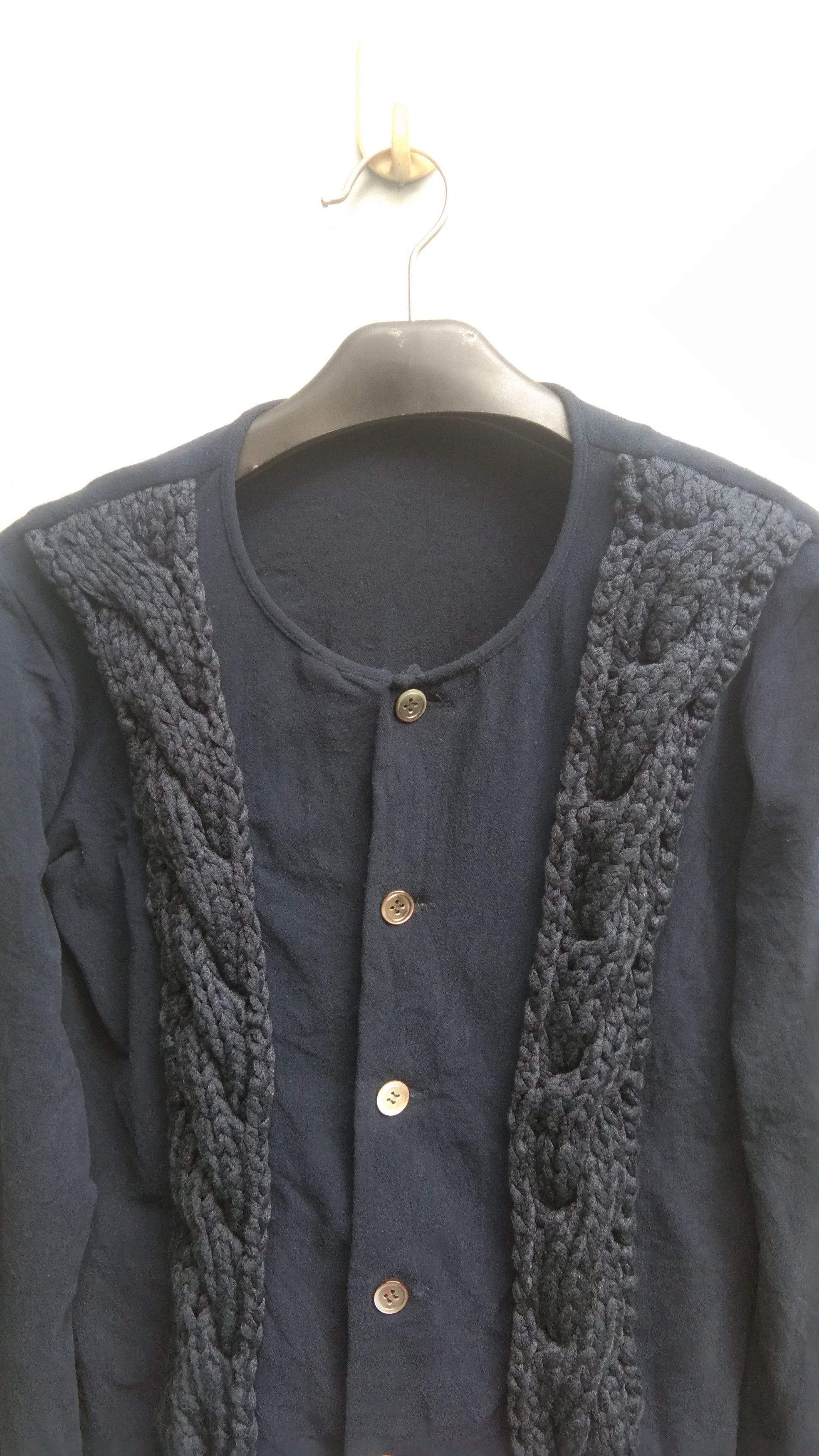 Comme des Garcons CDG 1996 navy tops cardigan Size S / US 4 / IT 40 - 2 Thumbnail