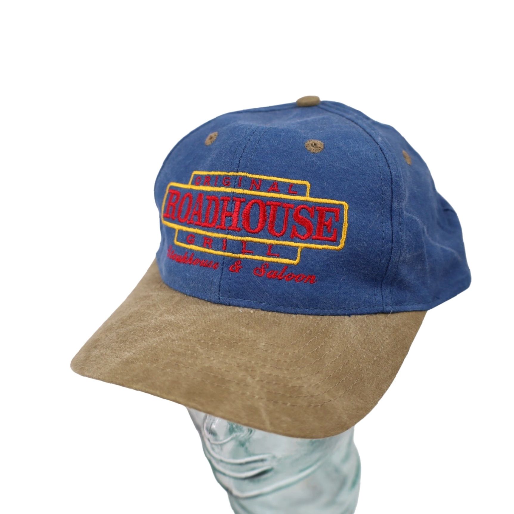 Vintage VINTAGE Road House Bar and Grill Snapback Hat Blue OS Trucker Hat Men Size ONE SIZE - 2 Thumbnail