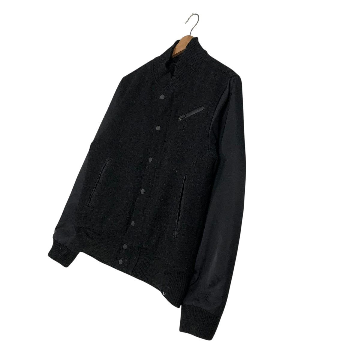 Japanese Brand 🔥RICH BLACK BOMBER JACKET DESIGN HURLEY ISSEY MIYAKE Size US M / EU 48-50 / 2 - 4 Thumbnail