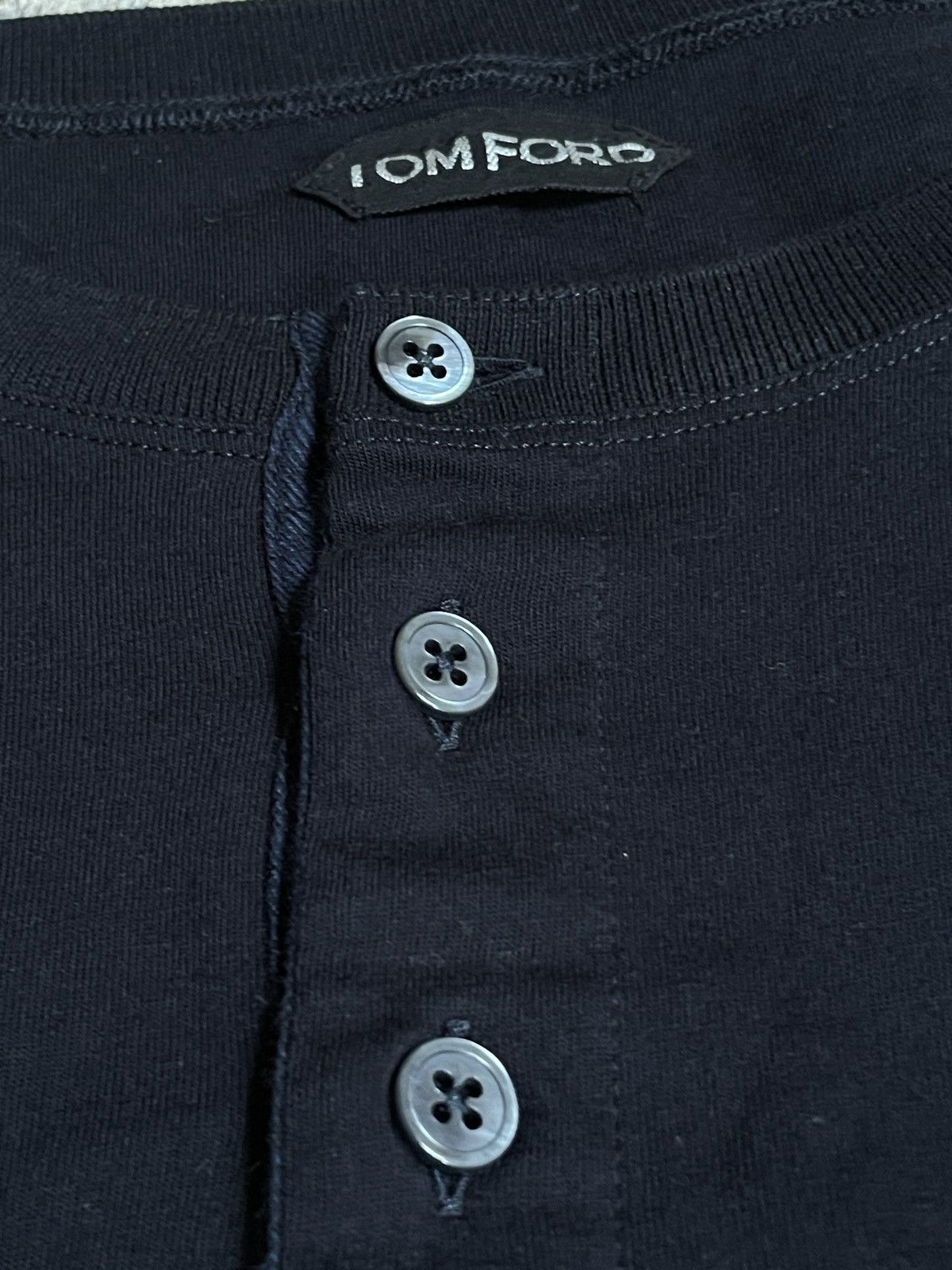 Tom Ford Tom ford Henley shirt Size US XXL / EU 58 / 5 - 2 Thumbnail
