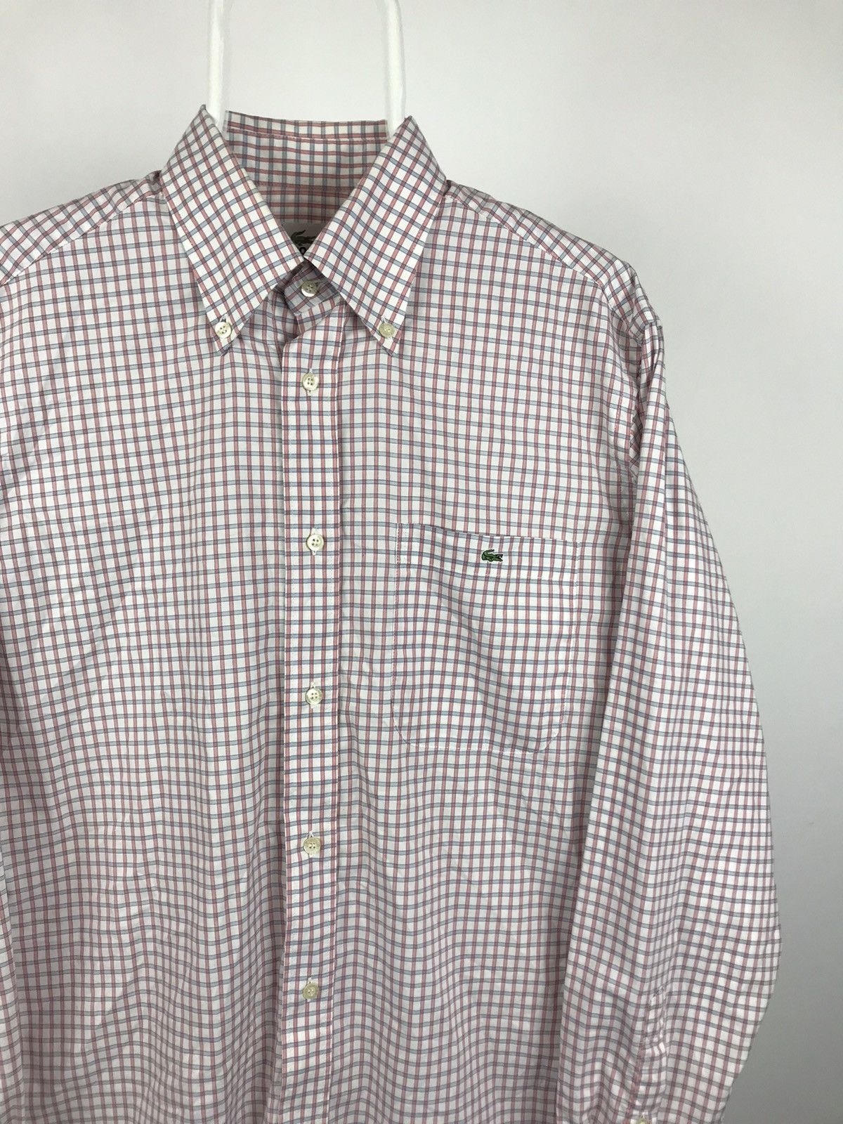 Lacoste Vintage Lacoste Long Sleeve Pink Shirt Size US L / EU 52-54 / 3 - 2 Thumbnail