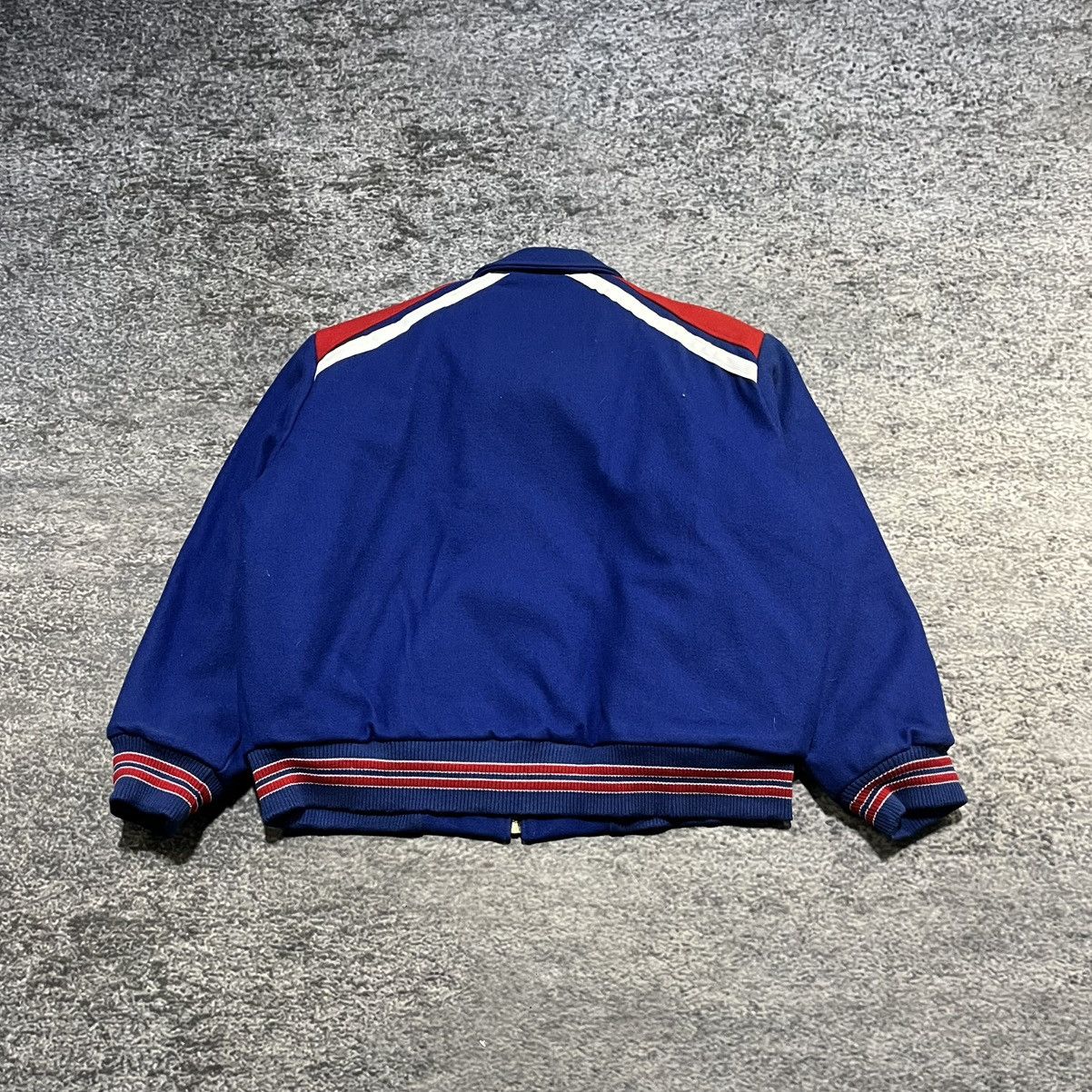 Rennoc VINTAGE RENNOC BLANK FULL ZIP VARSITY LETTERMAN JACKET Size US XL / EU 56 / 4 - 2 Thumbnail
