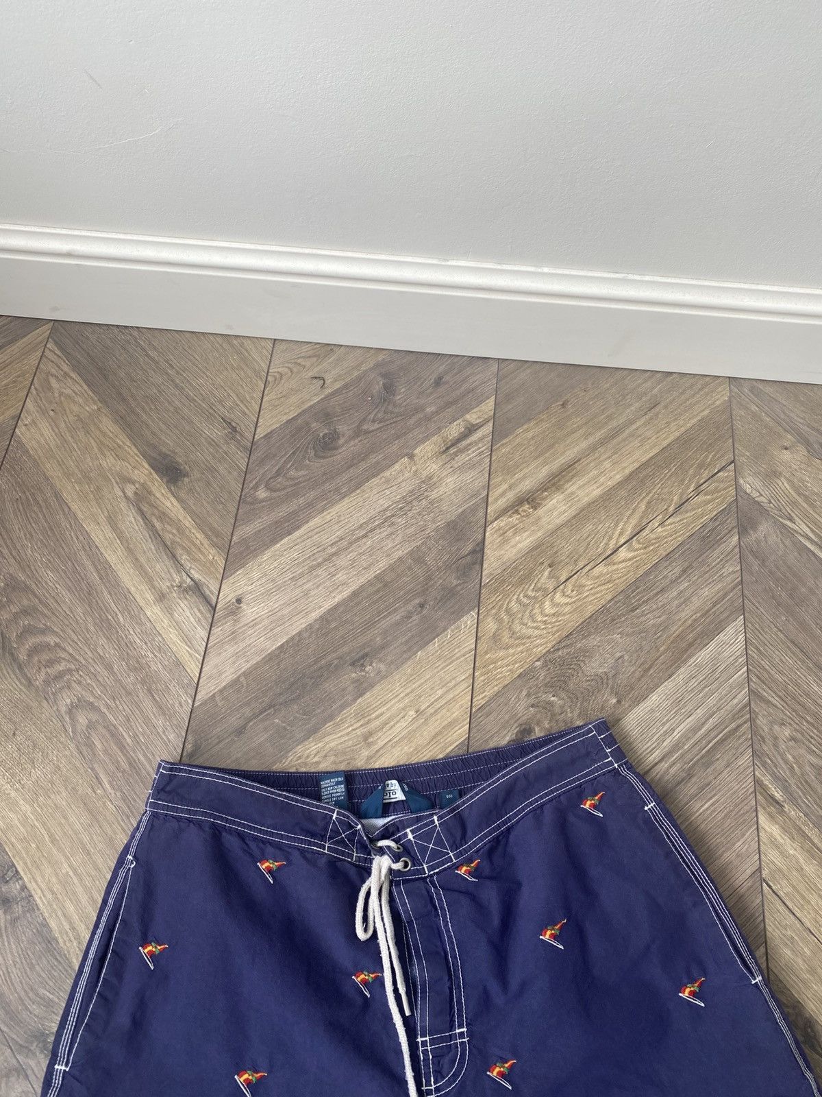 Polo Ralph Lauren × Vintage VINTAGE Polo Ralph Swim Trunks Blue Board Shorts 90s 00s Size US 31 - 5 Thumbnail