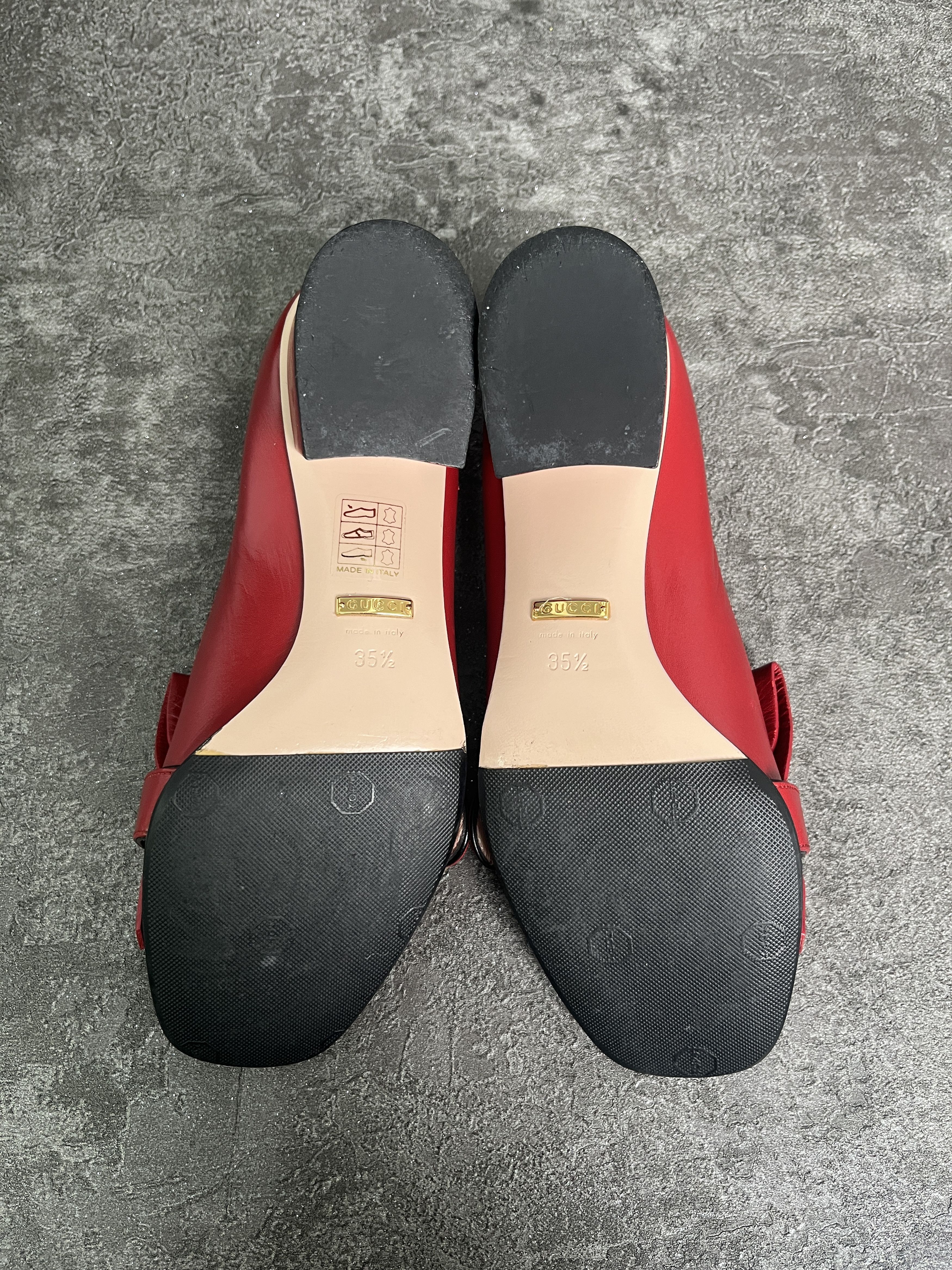 Gucci Gucci Red Marmont Fringe Mid-Heel Pumps Size US 5.5 / IT 35.5 - 8 Thumbnail