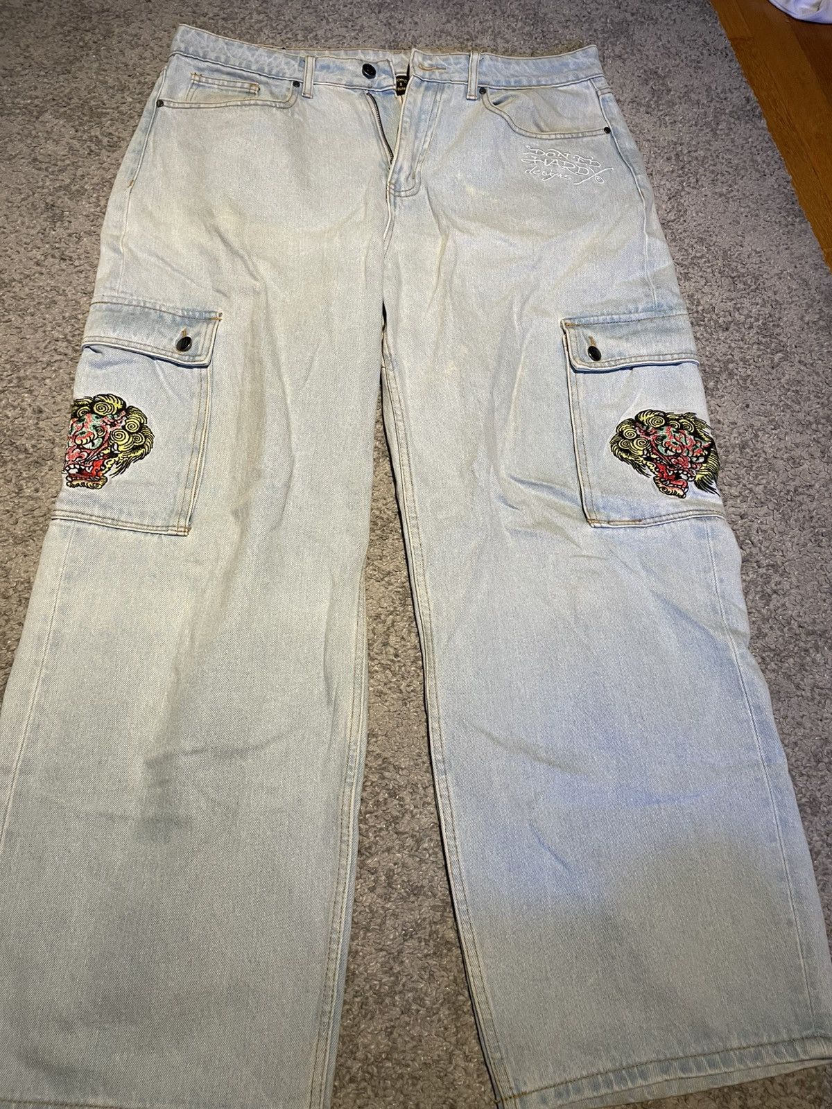 Urban Outfitters Urban outfitters X Ed Hardy light blue denim Size US 34 / EU 50 - 1 Thumbnail