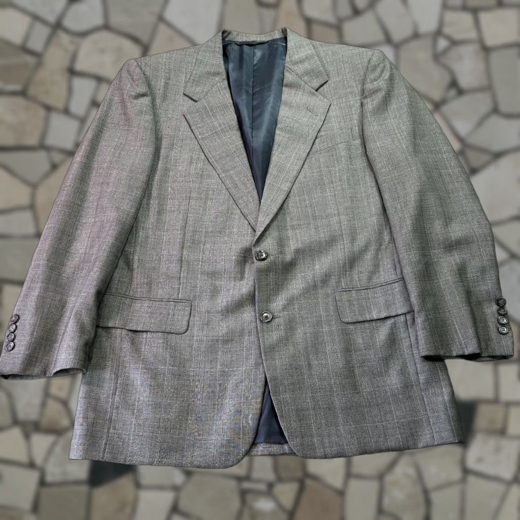 Vintage Hickey Freeman Blazer Mens 42R Gray Herringbone Wool Sport Coat Jacket Size 42R - 1 Thumbnail