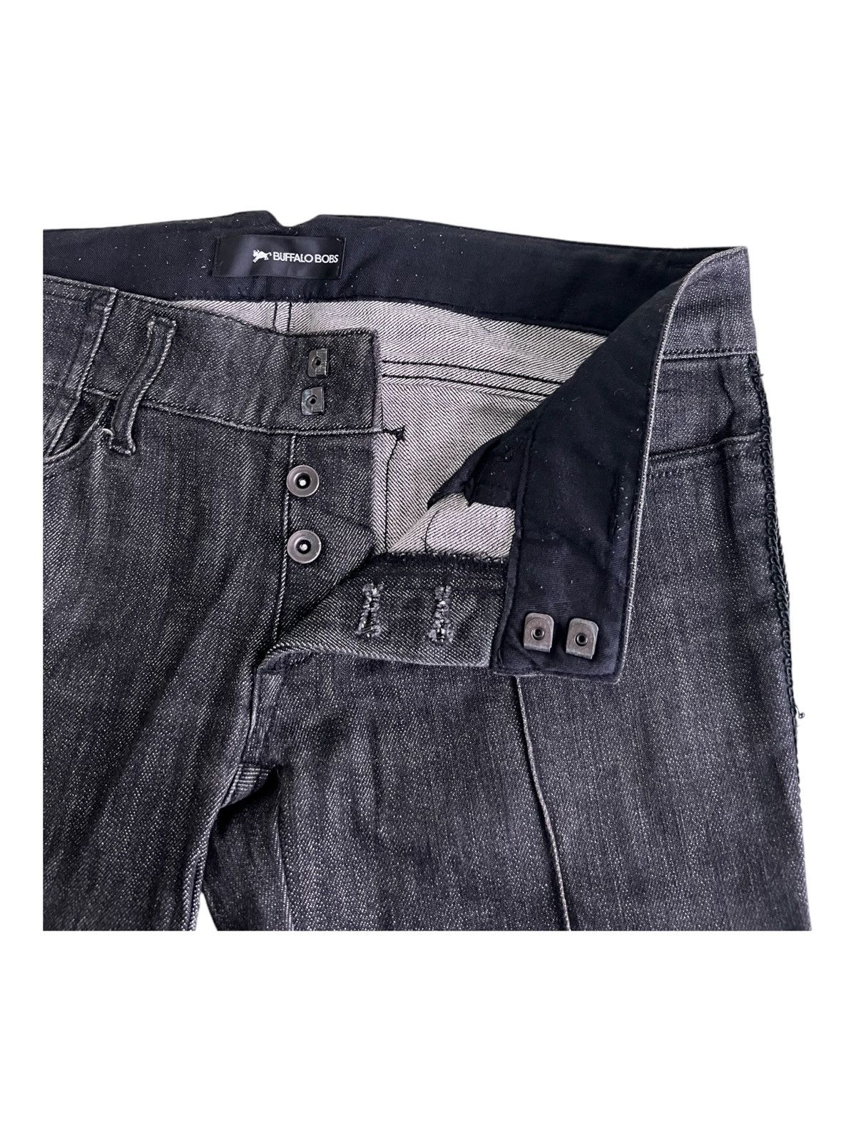 BUFFALO BOBS Y2K Super Flare Buffalo Bobs Low Rise Lace Edge Jeans Denim Size US 32 / EU 48 - 8 Thumbnail