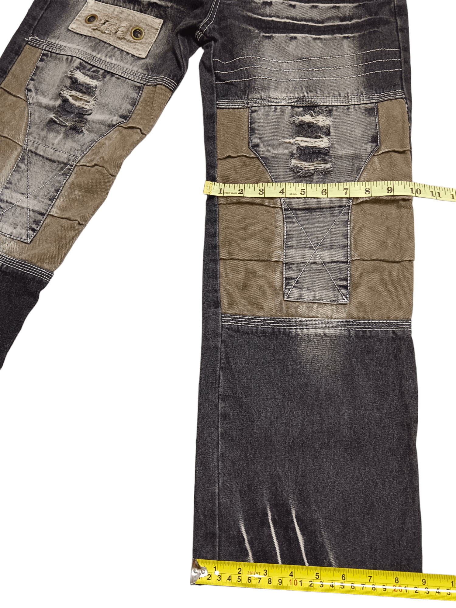 Japanese Brand Aston Design Seditionaries Double Knee Bush Denim Size US 30 / EU 46 - 8 Thumbnail