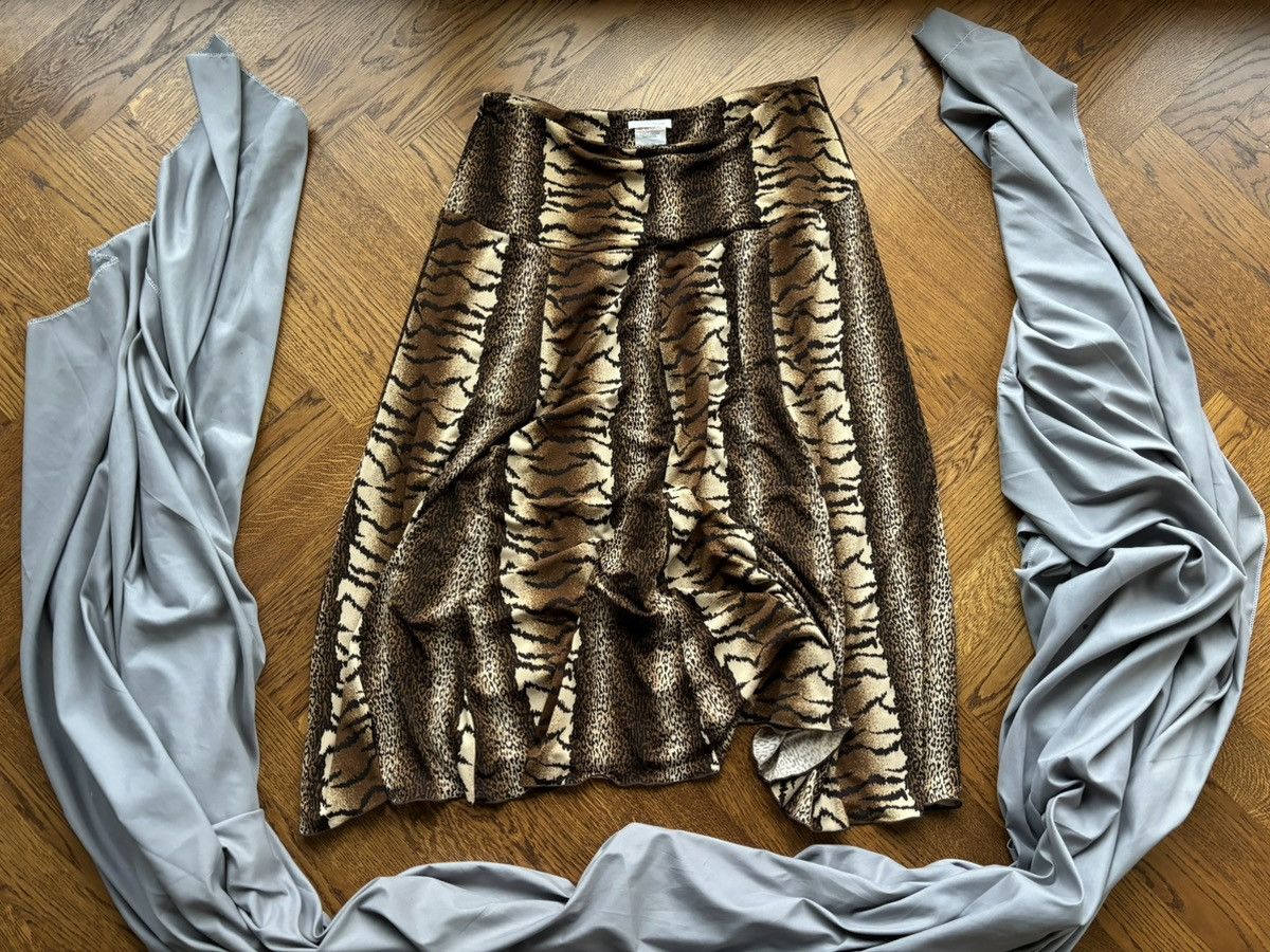 Sears × Vintage Vintage Cheetah Print Maxi Skirt Elastic Stretch Leopard Size 38" / US 16 / IT 52 - 9 Thumbnail