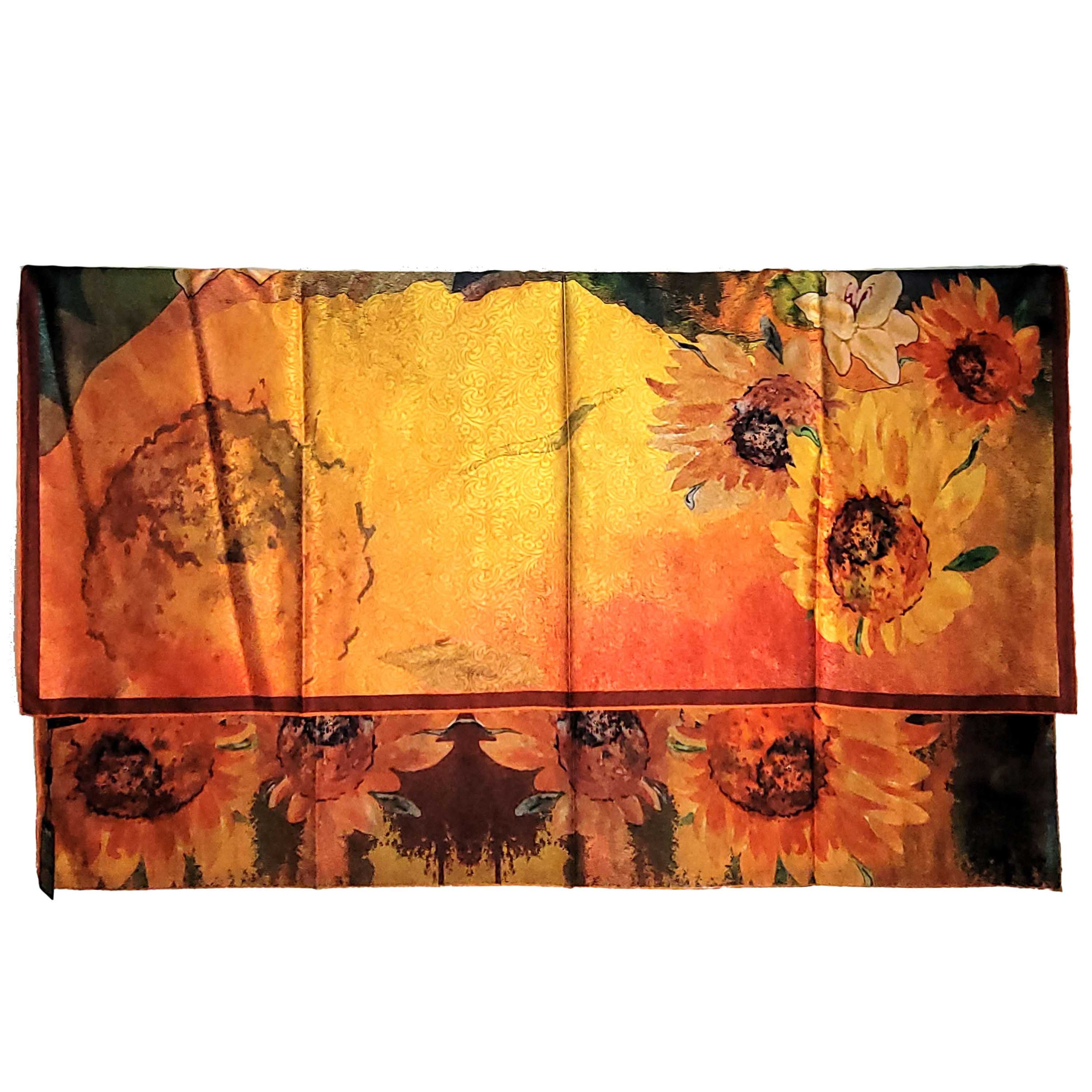 Other NWT Double Sided Silk Scarf 52"x52" Large Square Wrap 3244 Size ONE SIZE - 4 Thumbnail