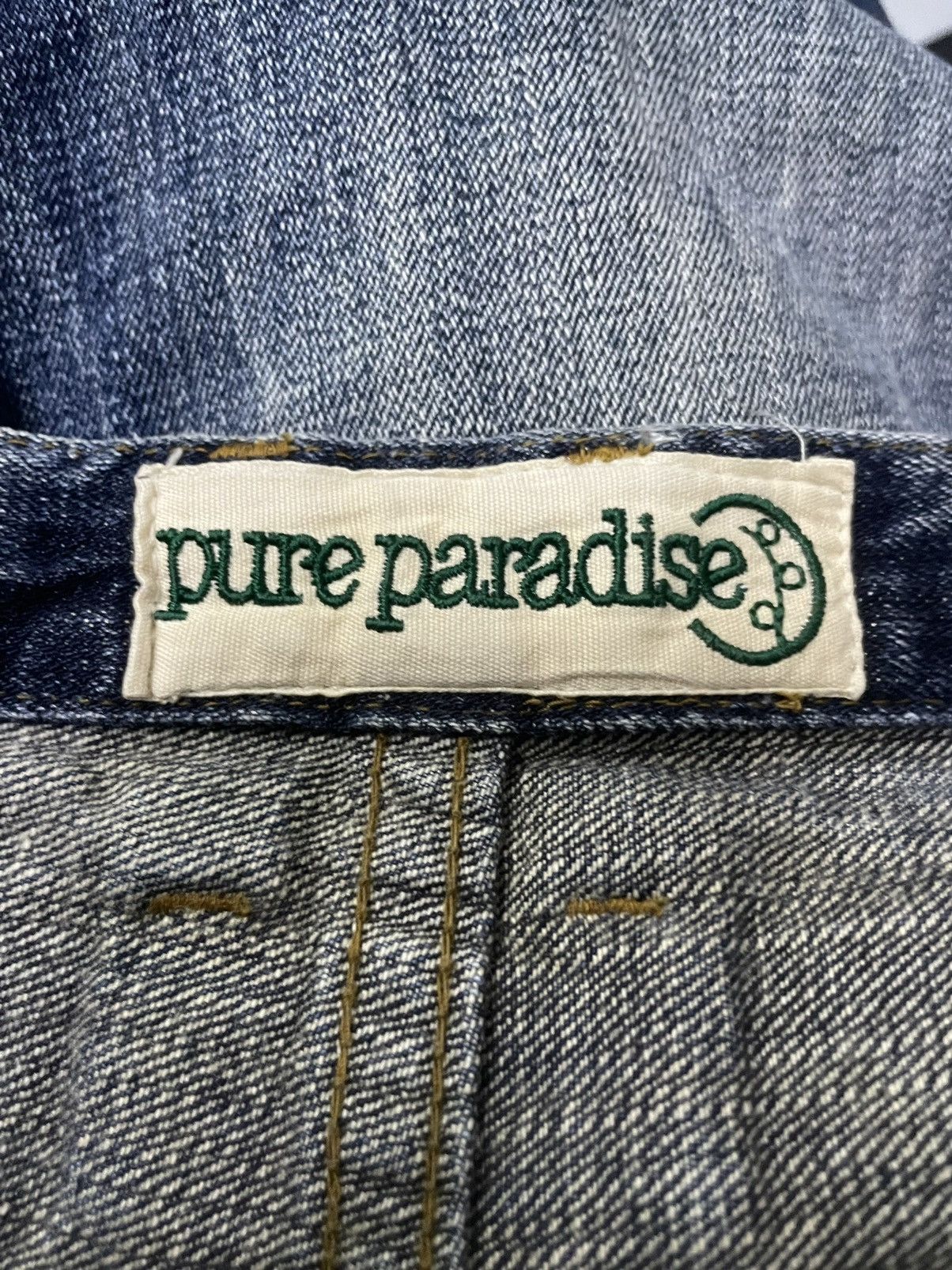 If Six Was Nine × LOWBOX × Le Grande Bleu (L.G.B.) Pure Paradise Japan Rhinestones Mens Flare Claw Mark Jeans Size US 32 / EU 48 - 20 Thumbnail