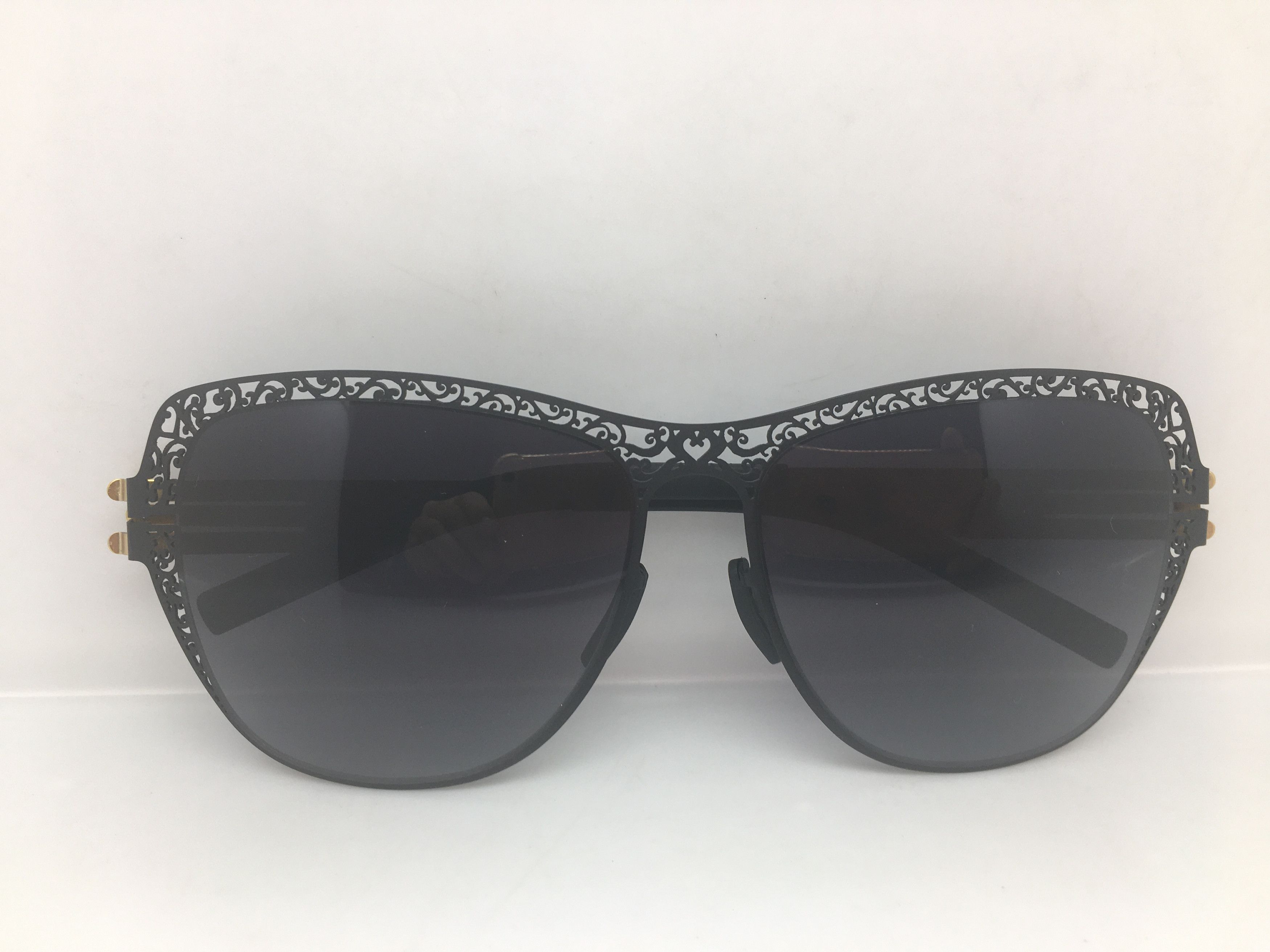 Other AC Berlin Black Alloy Oversize Sunglasses Frame Diva Size ONE SIZE - 7 Thumbnail